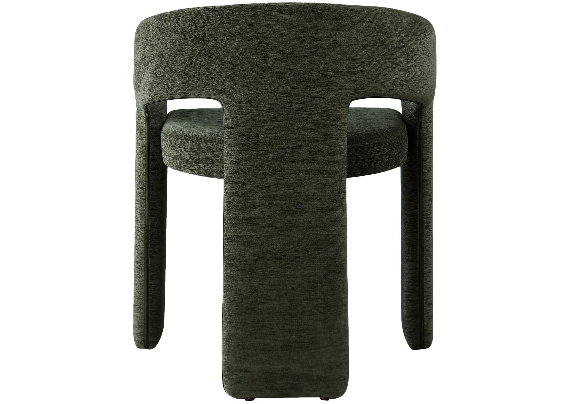 Rendition Green Plush Fabric Dining Chair,Meridian Furniture