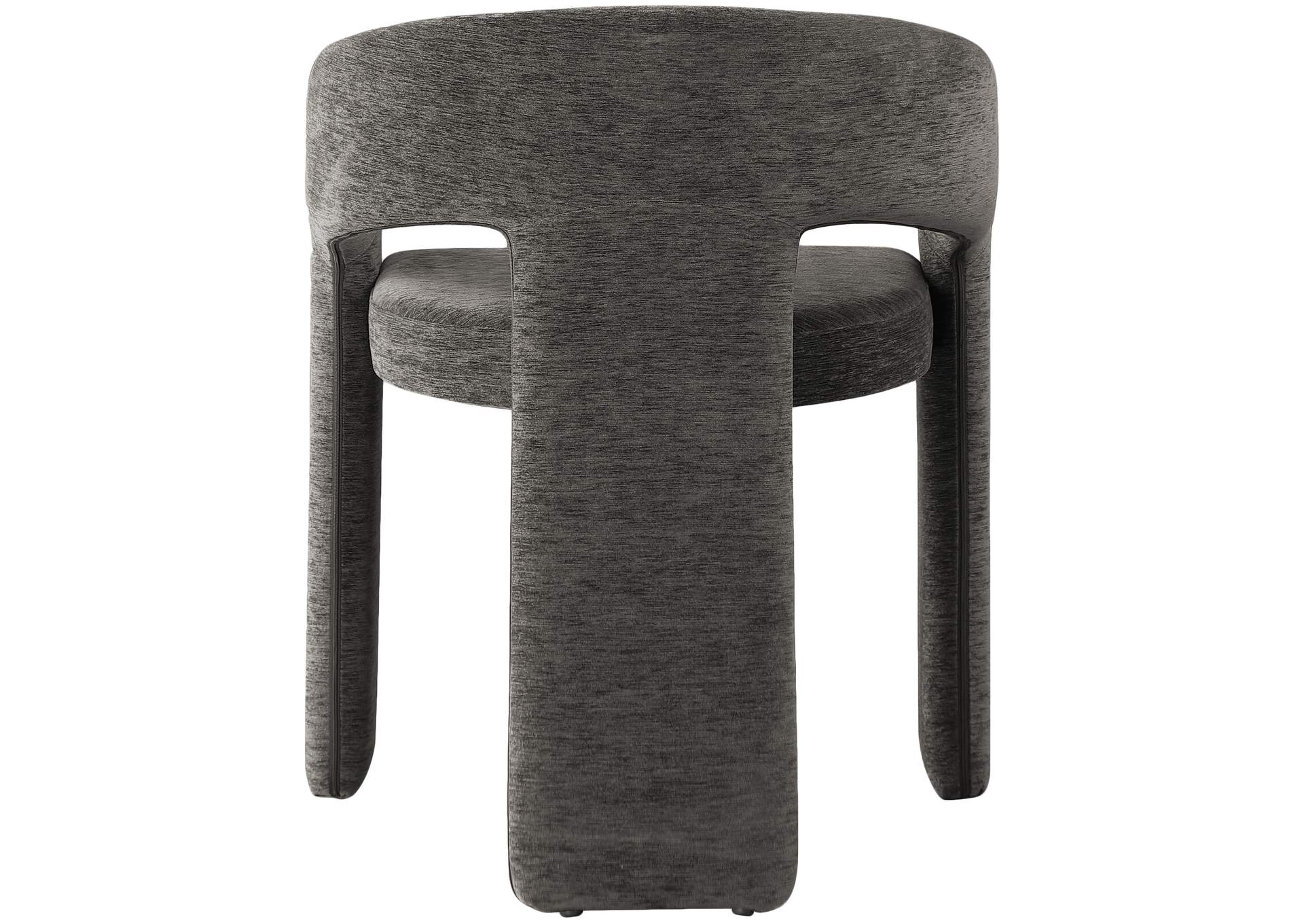 Rendition Grey Plush Fabric Dining Chair,Meridian Furniture