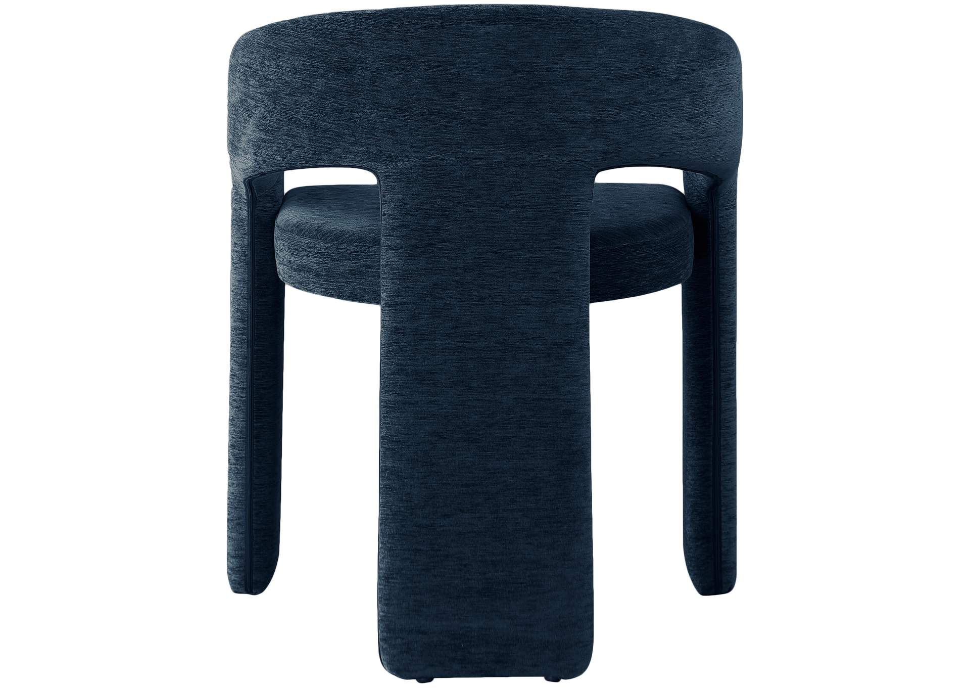 Rendition Navy Plush Fabric Dining Chair,Meridian Furniture