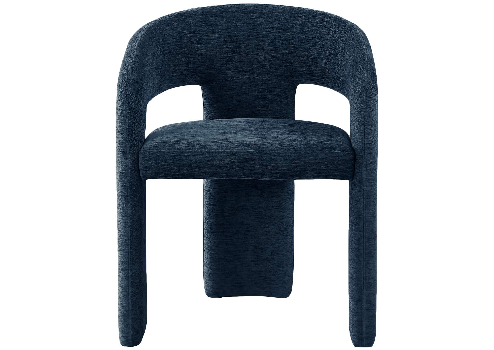 Rendition Navy Plush Fabric Dining Chair,Meridian Furniture