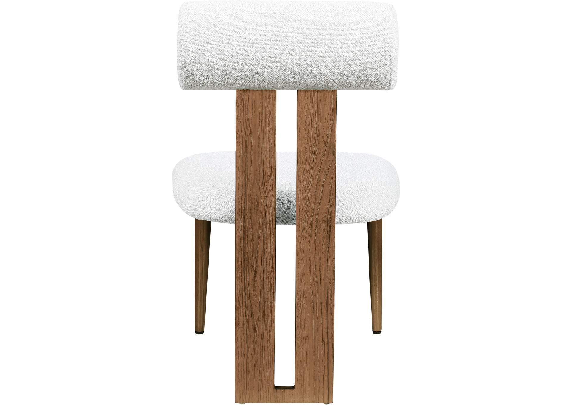 Dario Cream Boucle Fabric Dining Chair Set of 2,Meridian Furniture