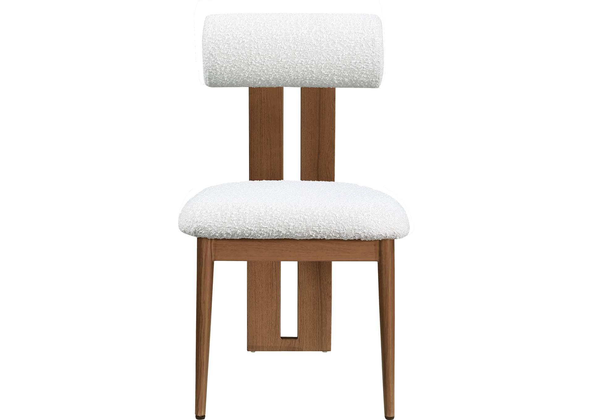 Dario Cream Boucle Fabric Dining Chair Set of 2,Meridian Furniture