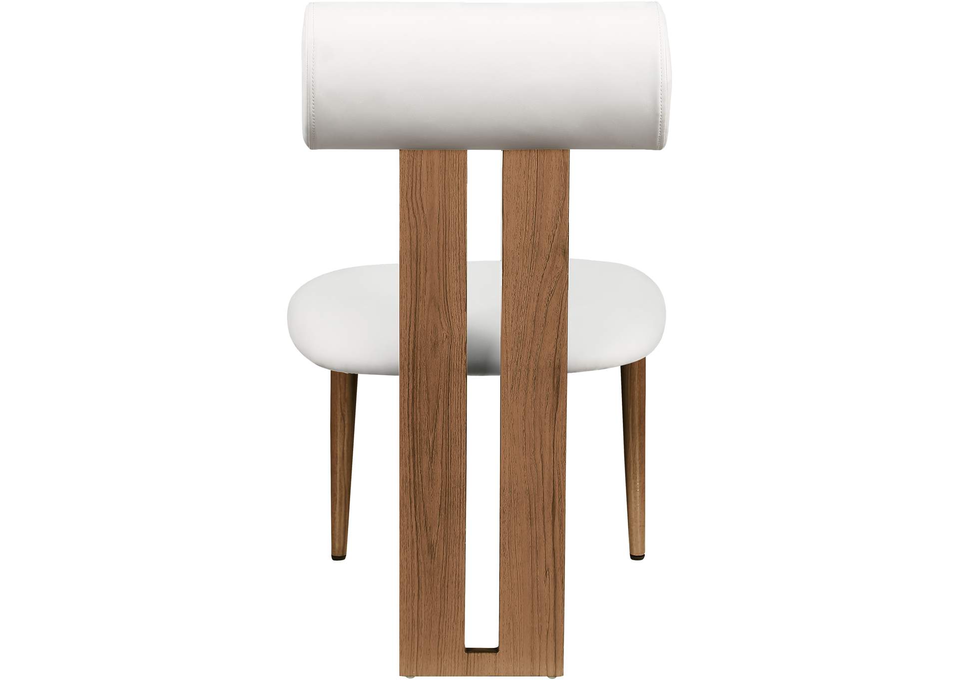 Dario Cream Faux Leather Dining Chair Set of 2,Meridian Furniture