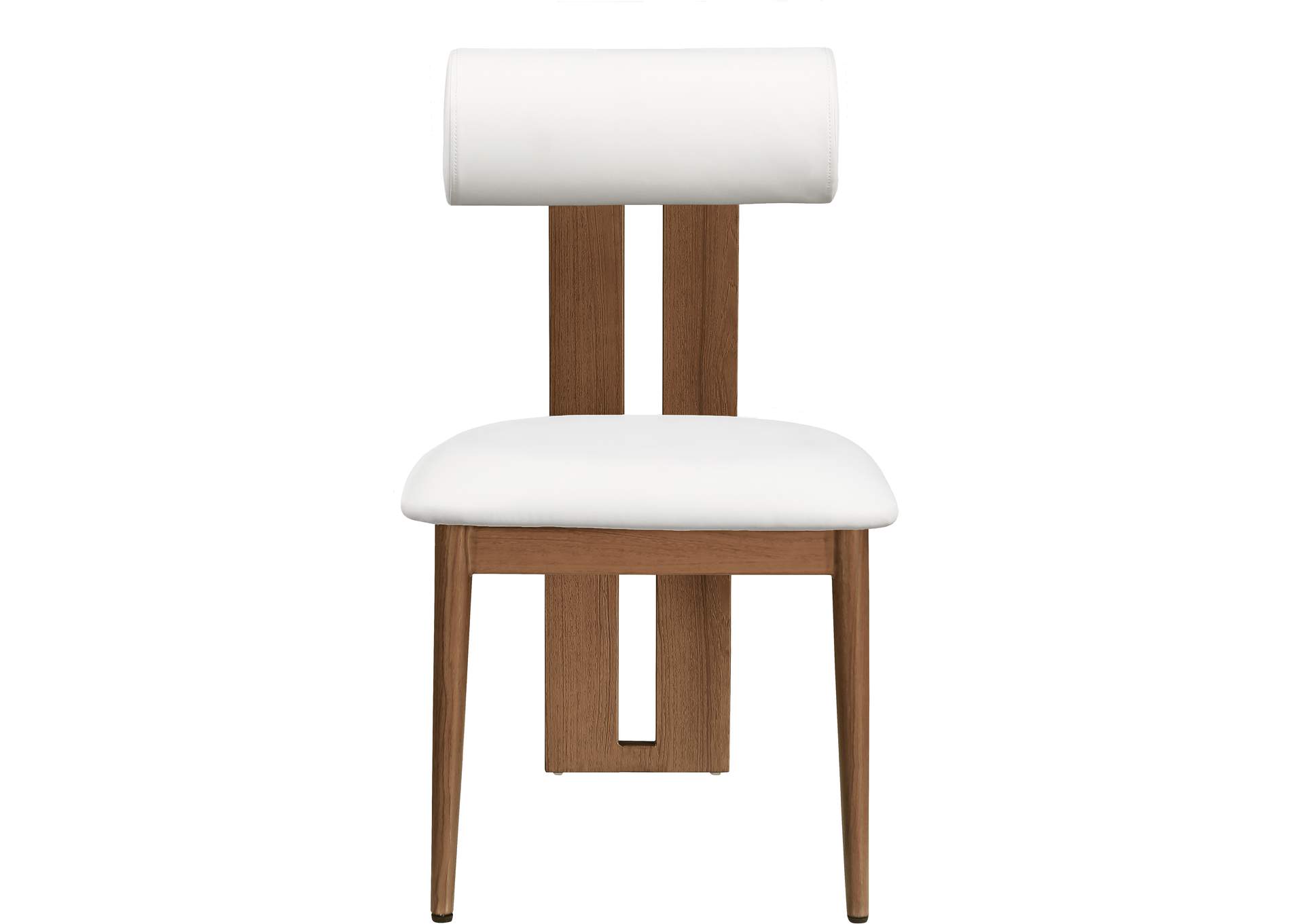 Dario Cream Faux Leather Dining Chair Set of 2,Meridian Furniture