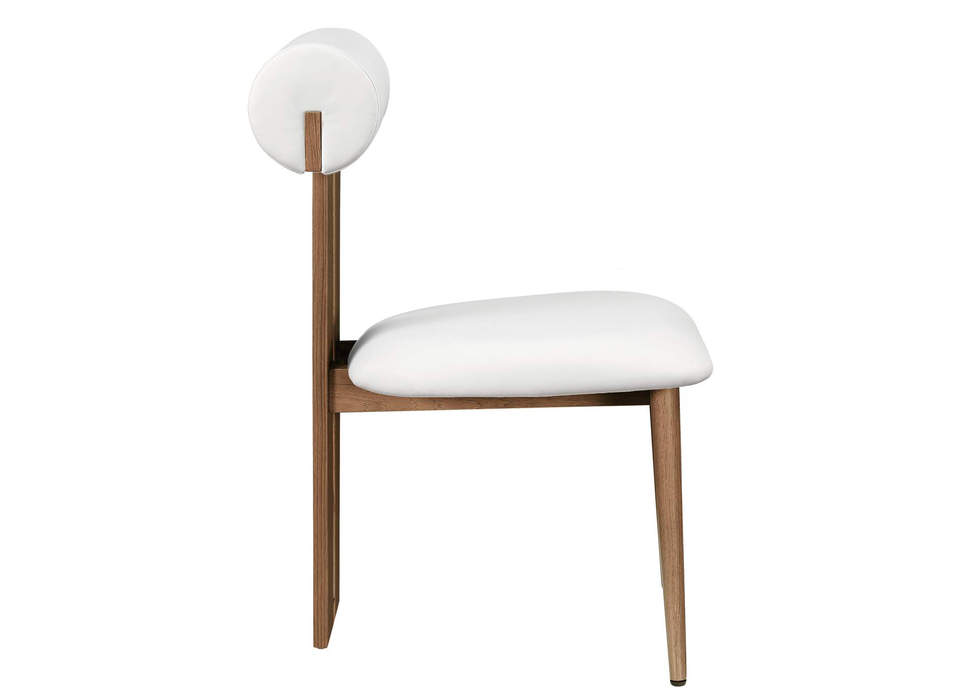 Dario Cream Faux Leather Dining Chair Set of 2,Meridian Furniture