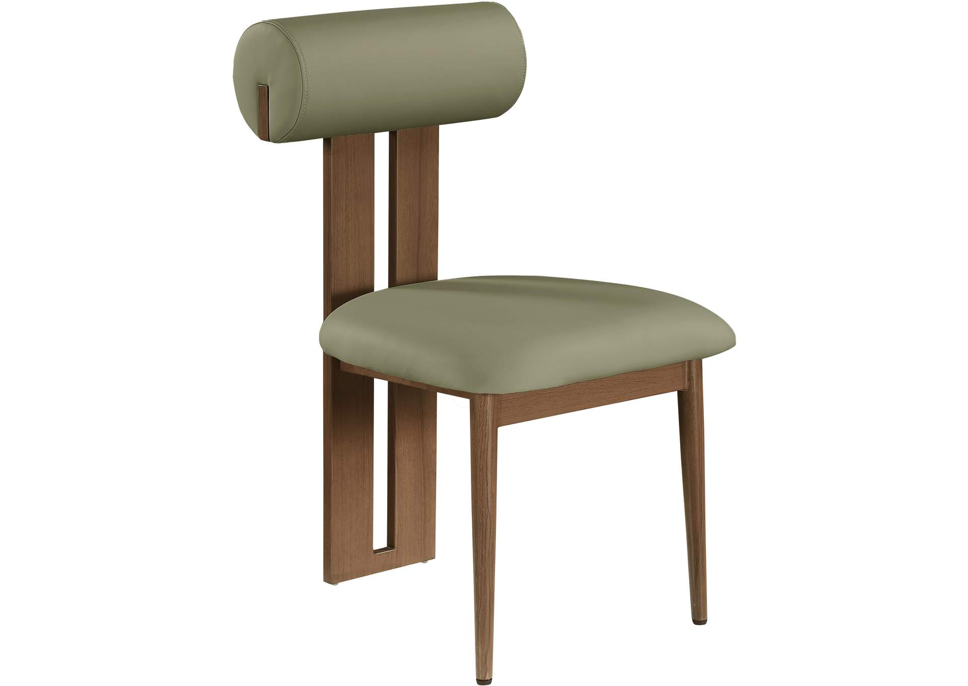 Dario Green Faux Leather Dining Chair Set of 2,Meridian Furniture