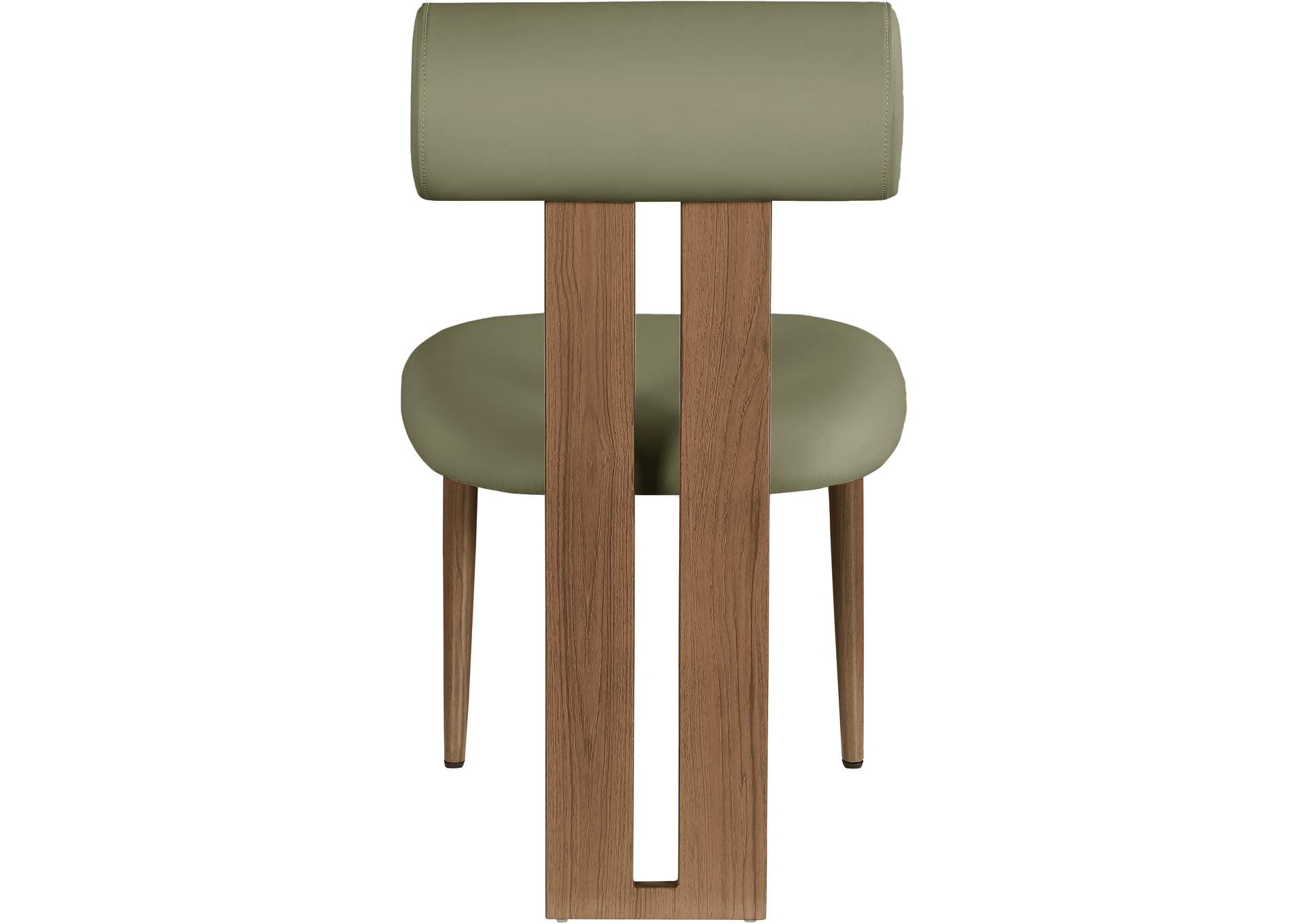 Dario Green Faux Leather Dining Chair Set of 2,Meridian Furniture