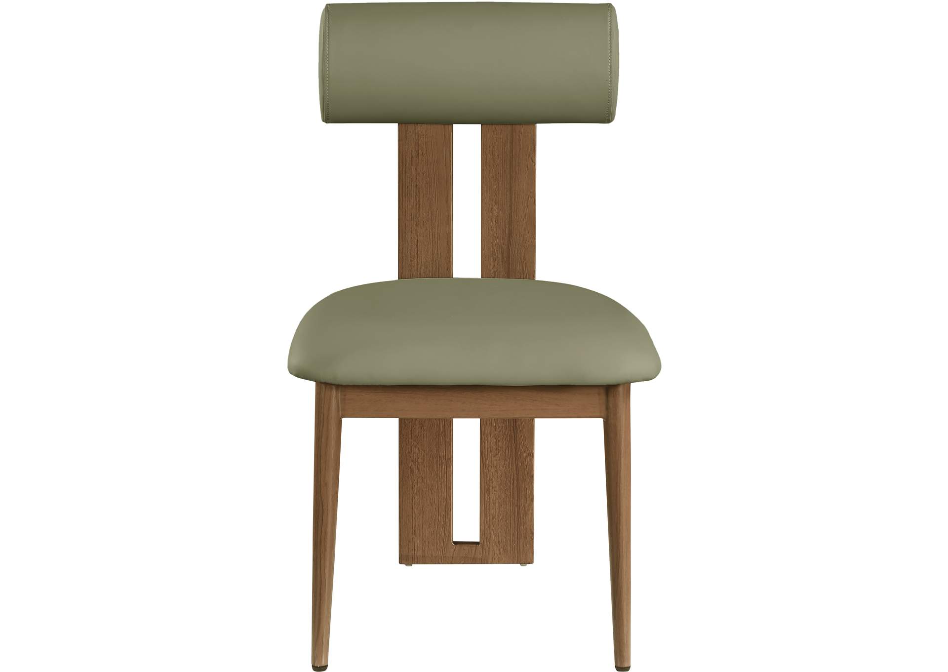 Dario Green Faux Leather Dining Chair Set of 2,Meridian Furniture