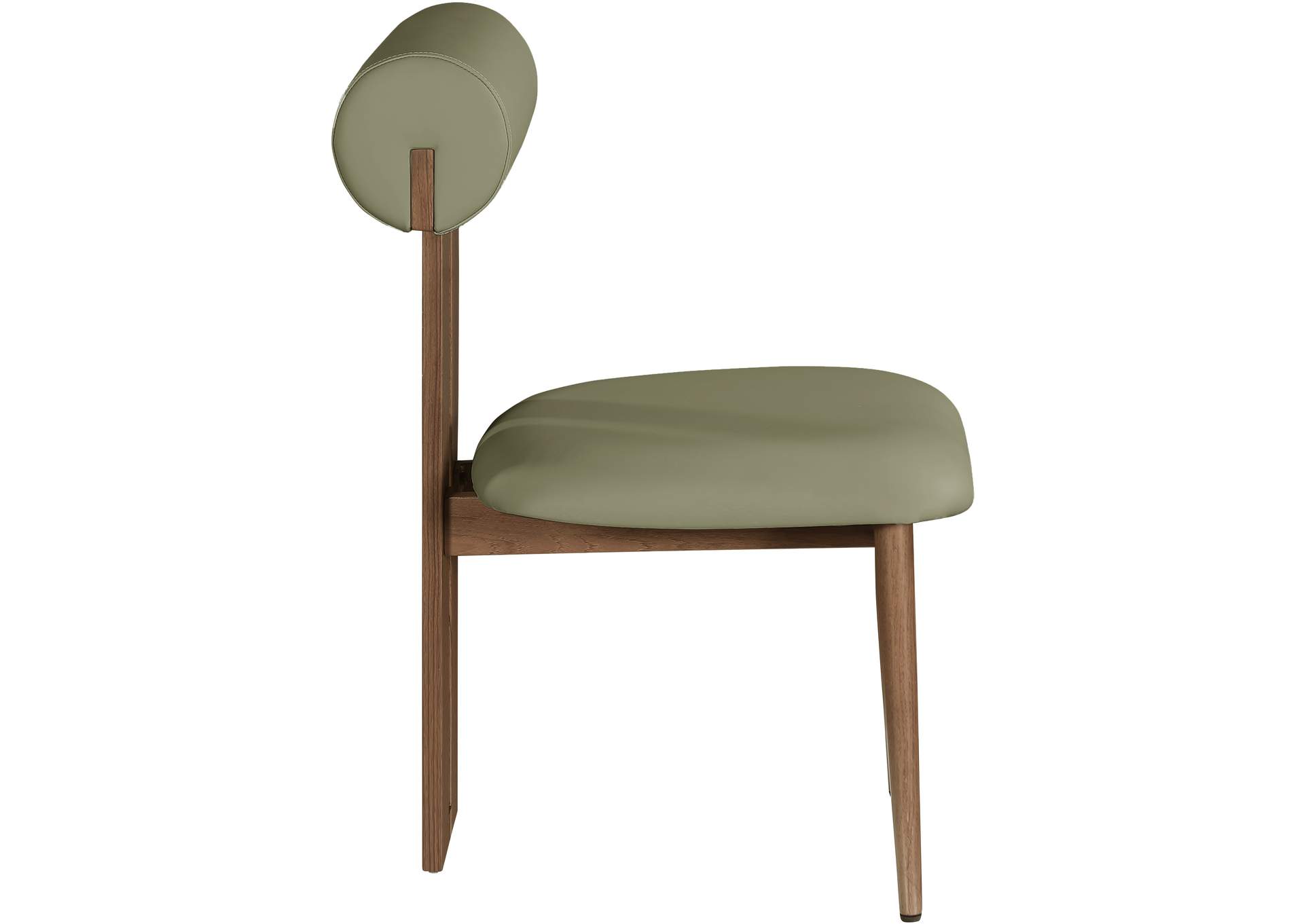 Dario Green Faux Leather Dining Chair Set of 2,Meridian Furniture