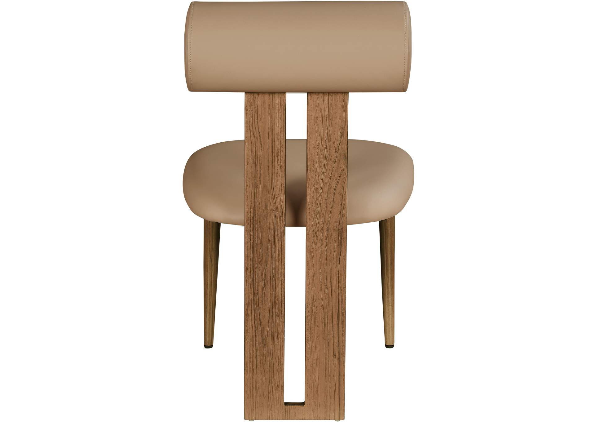 Dario Tan Faux Leather Dining Chair Set of 2,Meridian Furniture