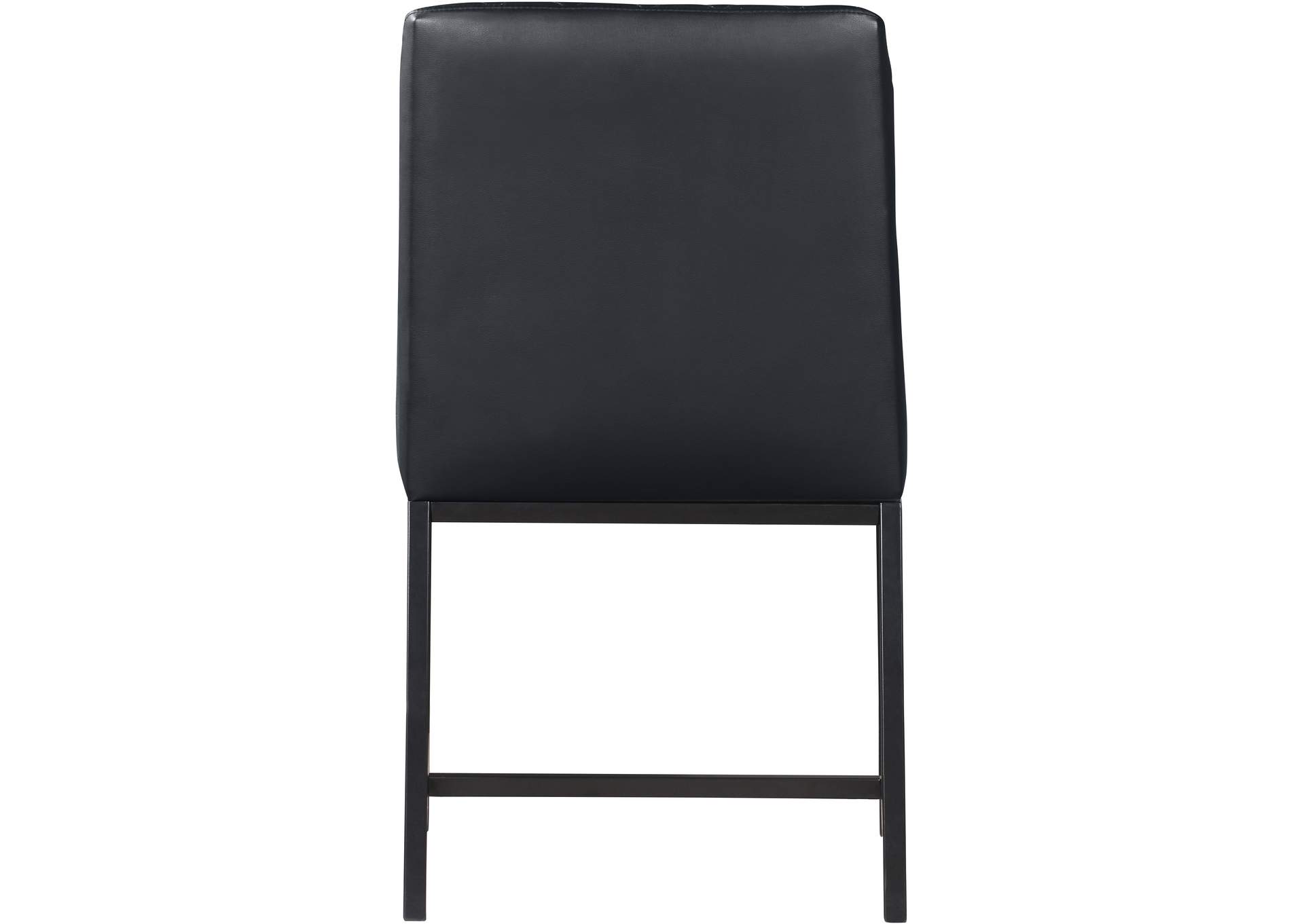 Bryce Black Faux Leather Dining Chair Set of 2,Meridian Furniture