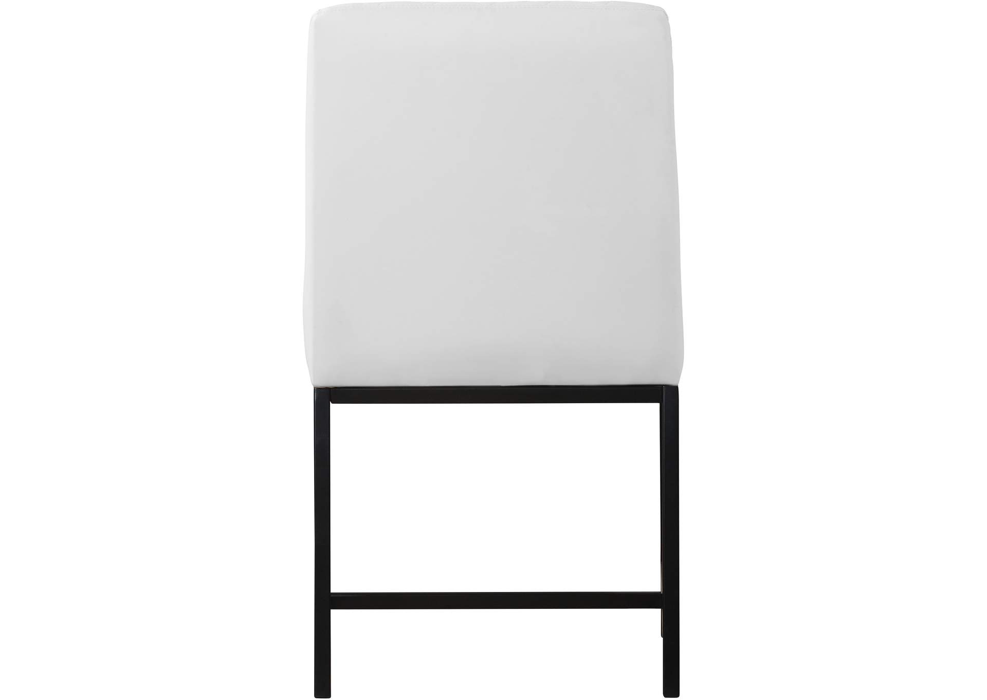 Bryce White Faux Leather Dining Chair Set of 2,Meridian Furniture