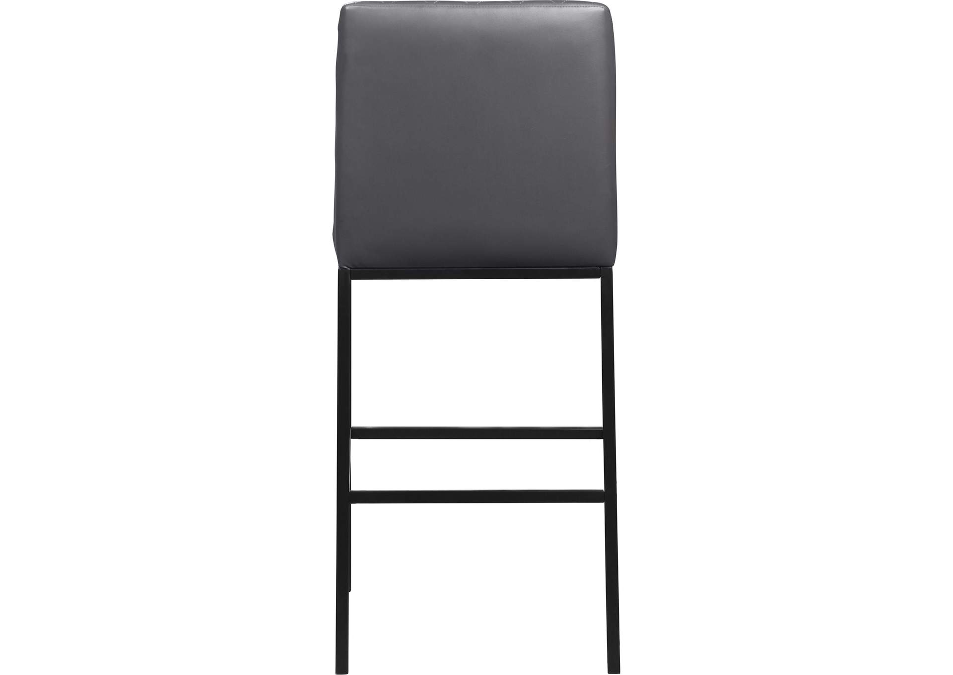 Bryce Grey Faux Leather Stool Set of 2,Meridian Furniture