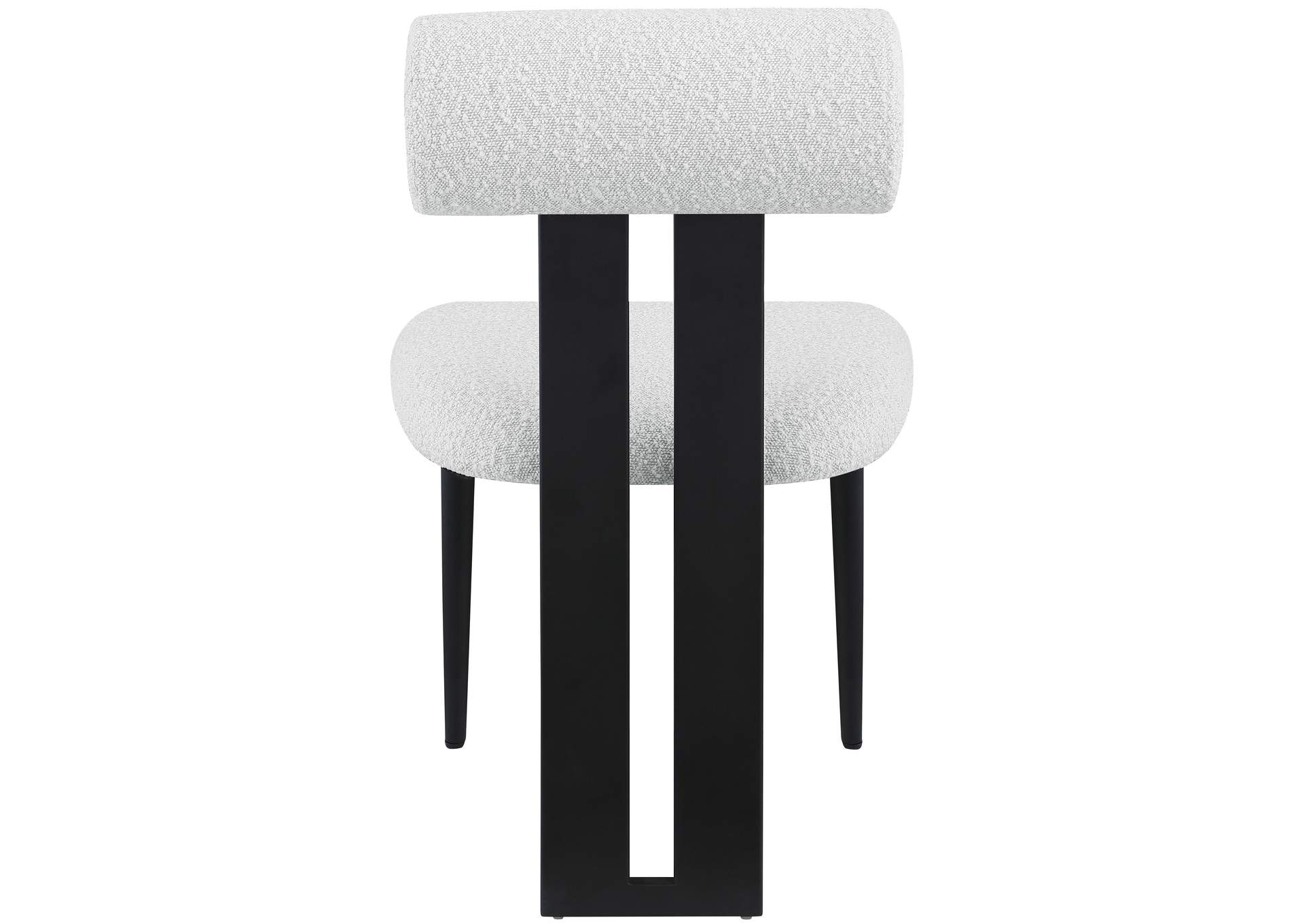 Dario Cream Boucle Fabric Dining Chair Set of 2,Meridian Furniture