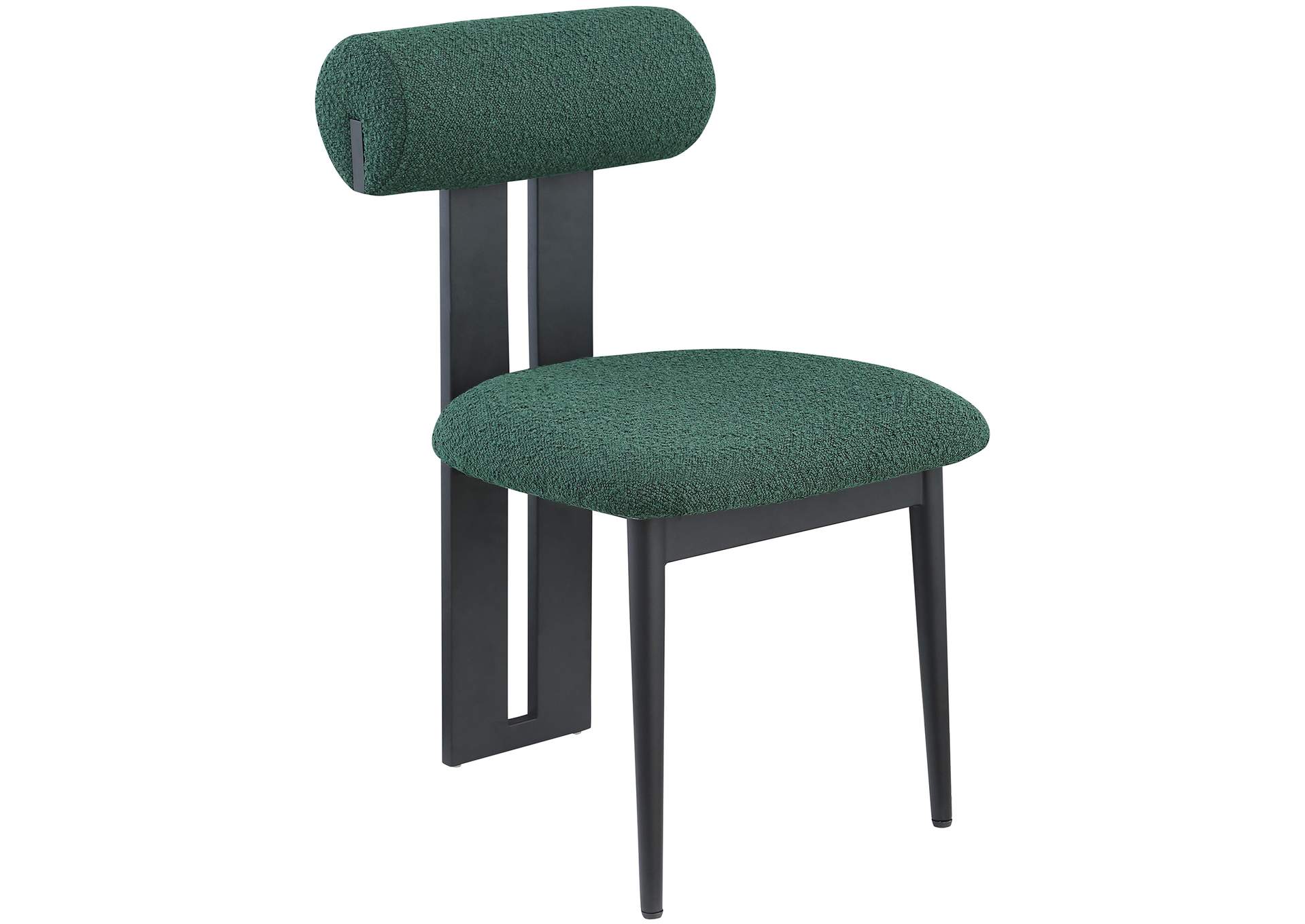 Dario Green Boucle Fabric Dining Chair Set of 2,Meridian Furniture