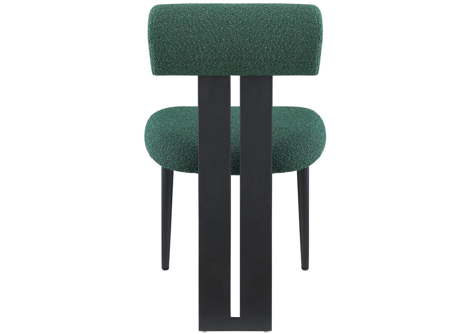 Dario Green Boucle Fabric Dining Chair Set of 2,Meridian Furniture