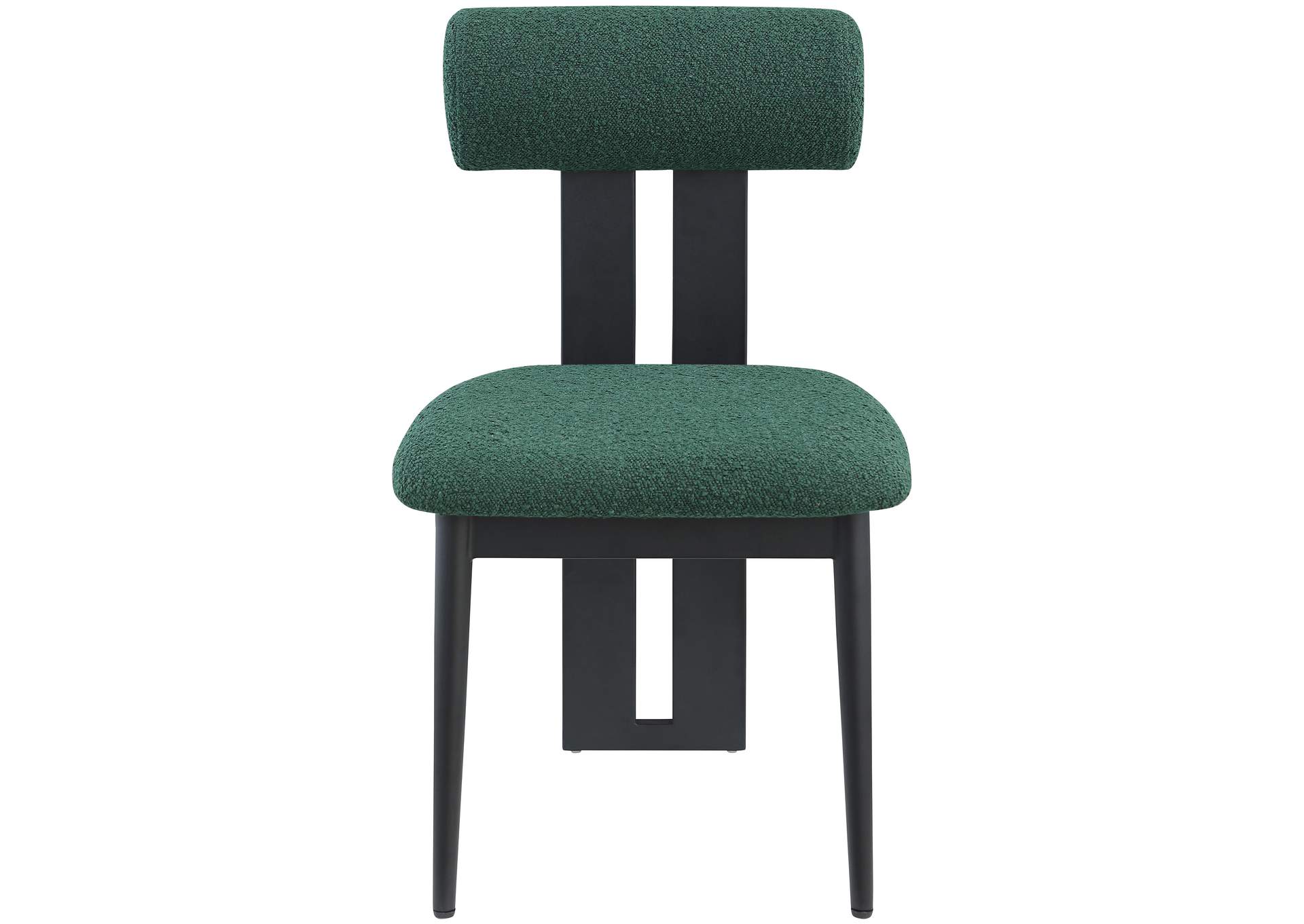 Dario Green Boucle Fabric Dining Chair Set of 2,Meridian Furniture