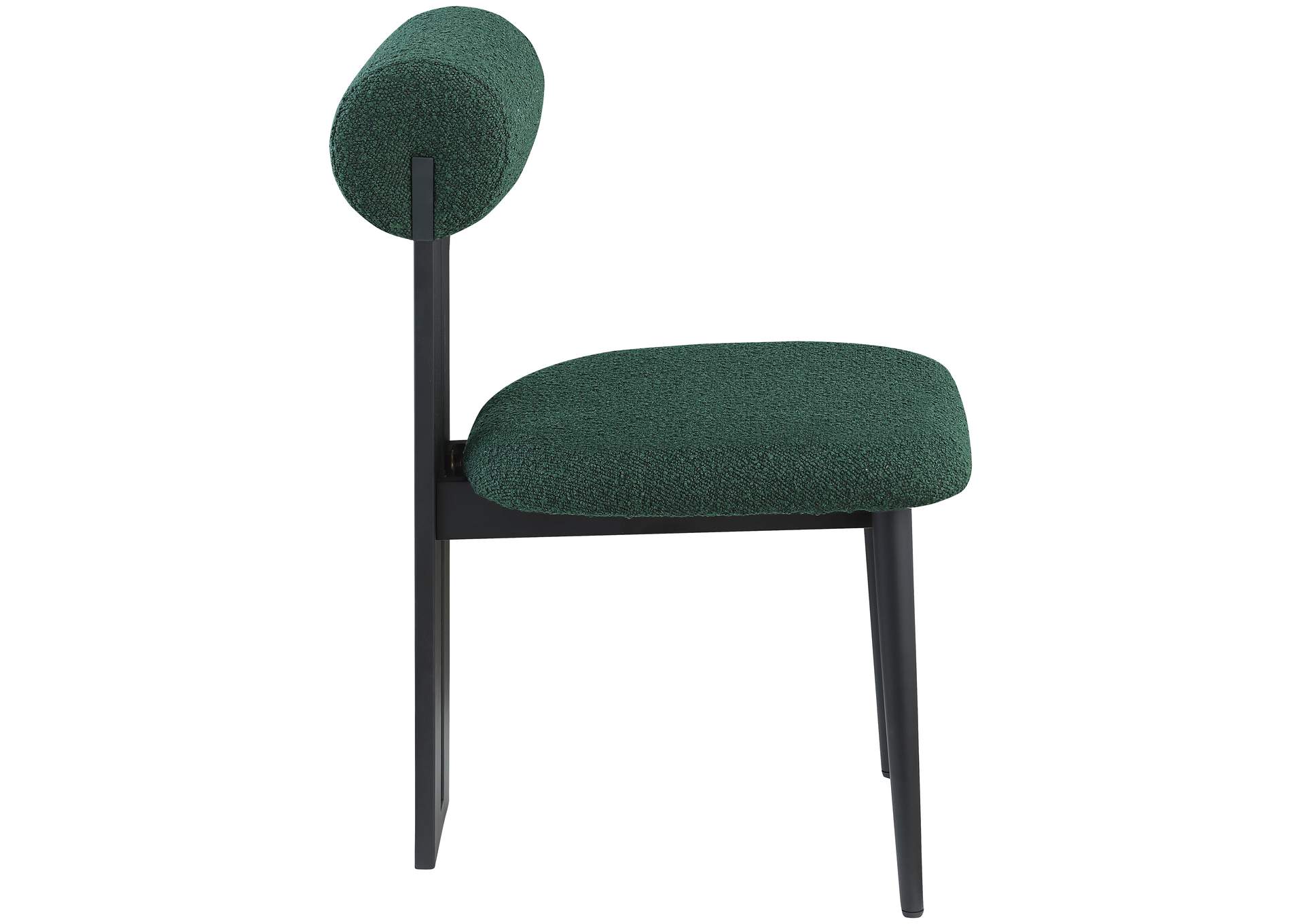 Dario Green Boucle Fabric Dining Chair Set of 2,Meridian Furniture