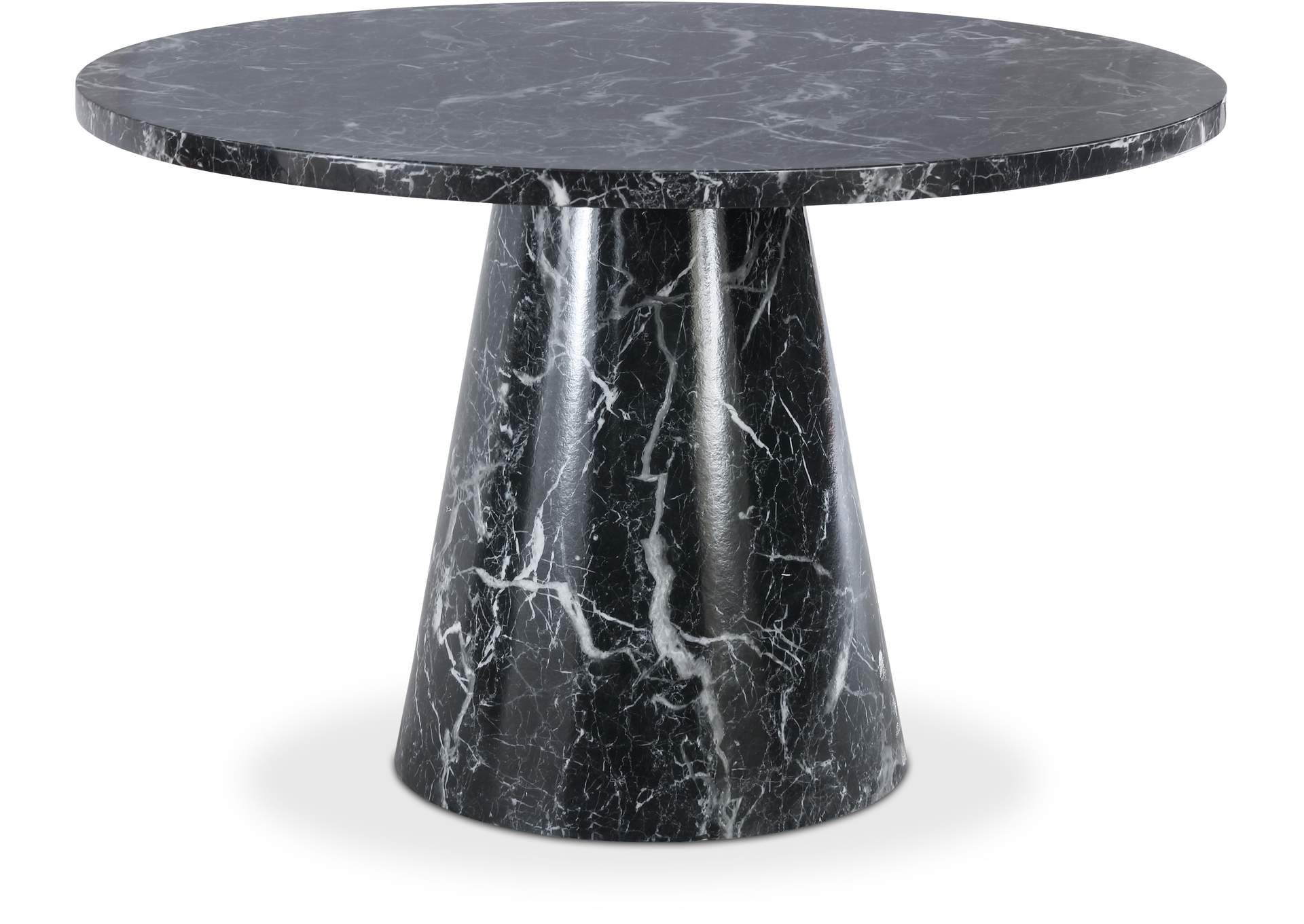 Omni Black Faux Marble Dining Table,Meridian Furniture