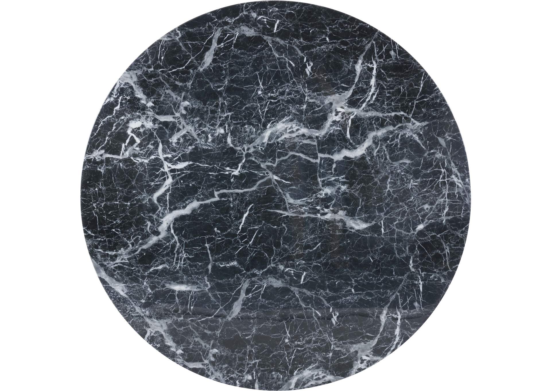 Omni Black Faux Marble Dining Table,Meridian Furniture