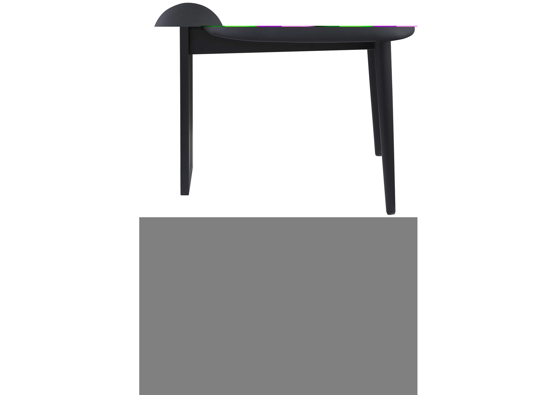 Dario Black Faux Leather Dining Chair Set of 2,Meridian Furniture