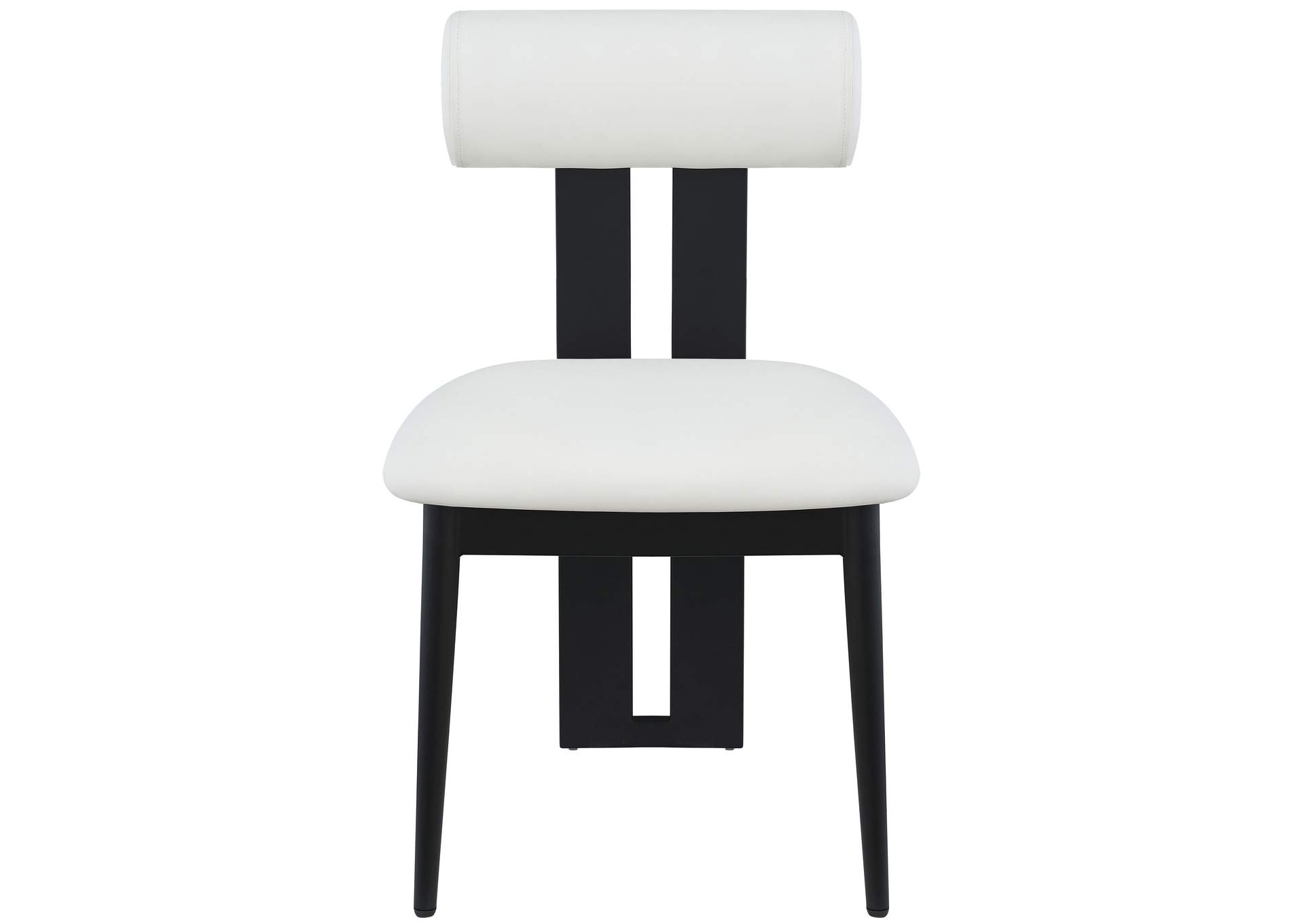 Dario Cream Faux Leather Dining Chair Set of 2,Meridian Furniture