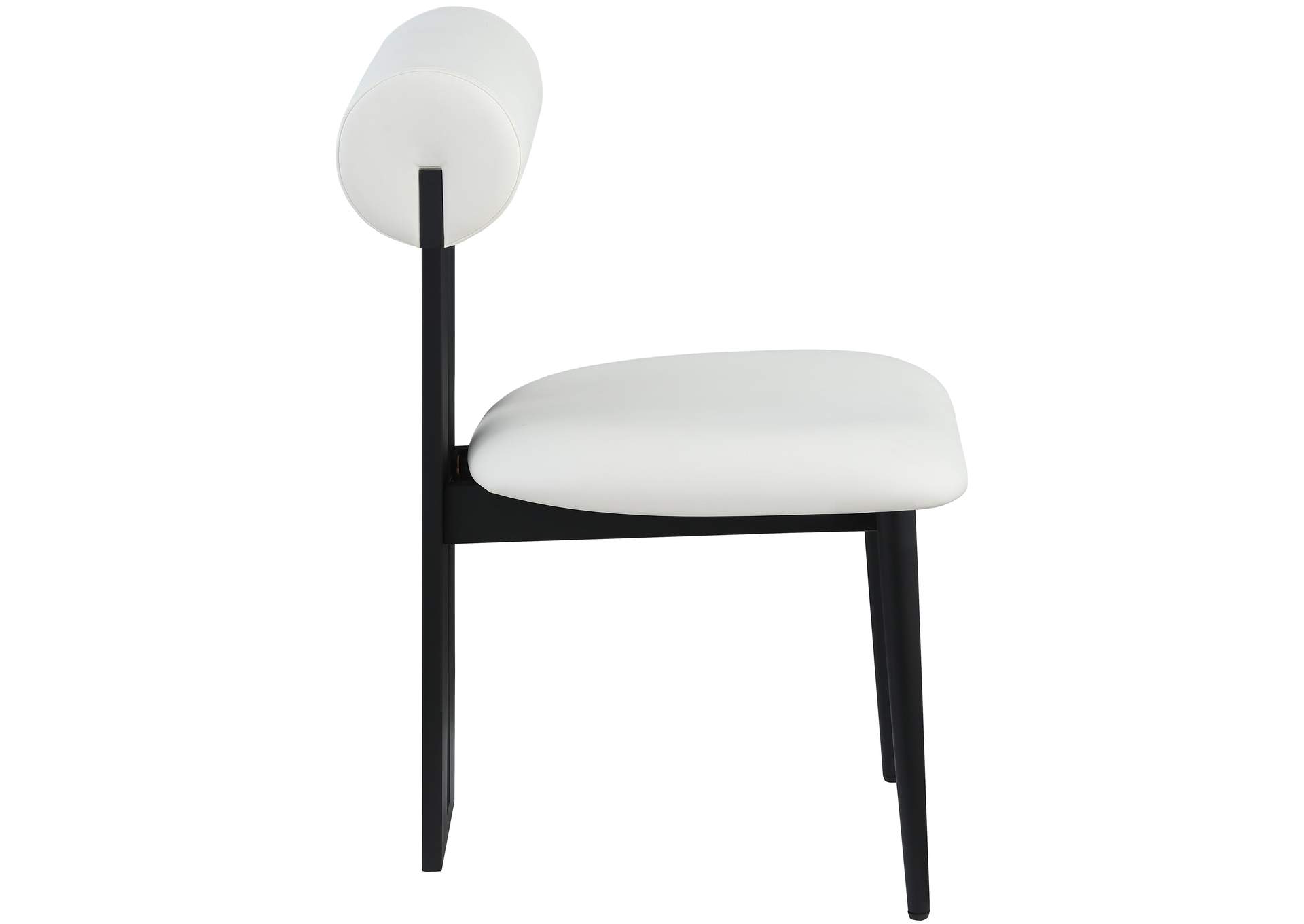 Dario Cream Faux Leather Dining Chair Set of 2,Meridian Furniture