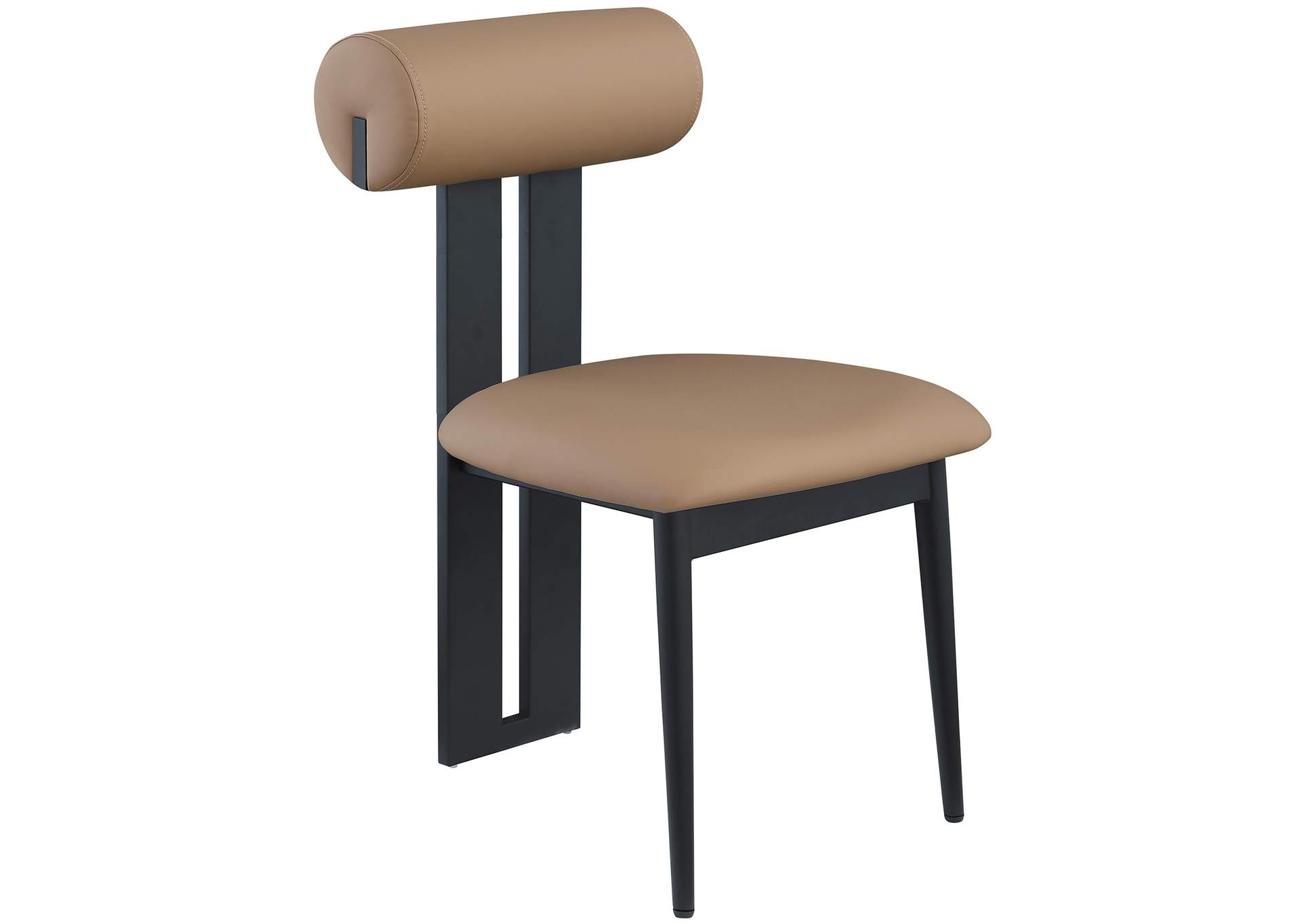 Dario Tan Faux Leather Dining Chair Set of 2,Meridian Furniture