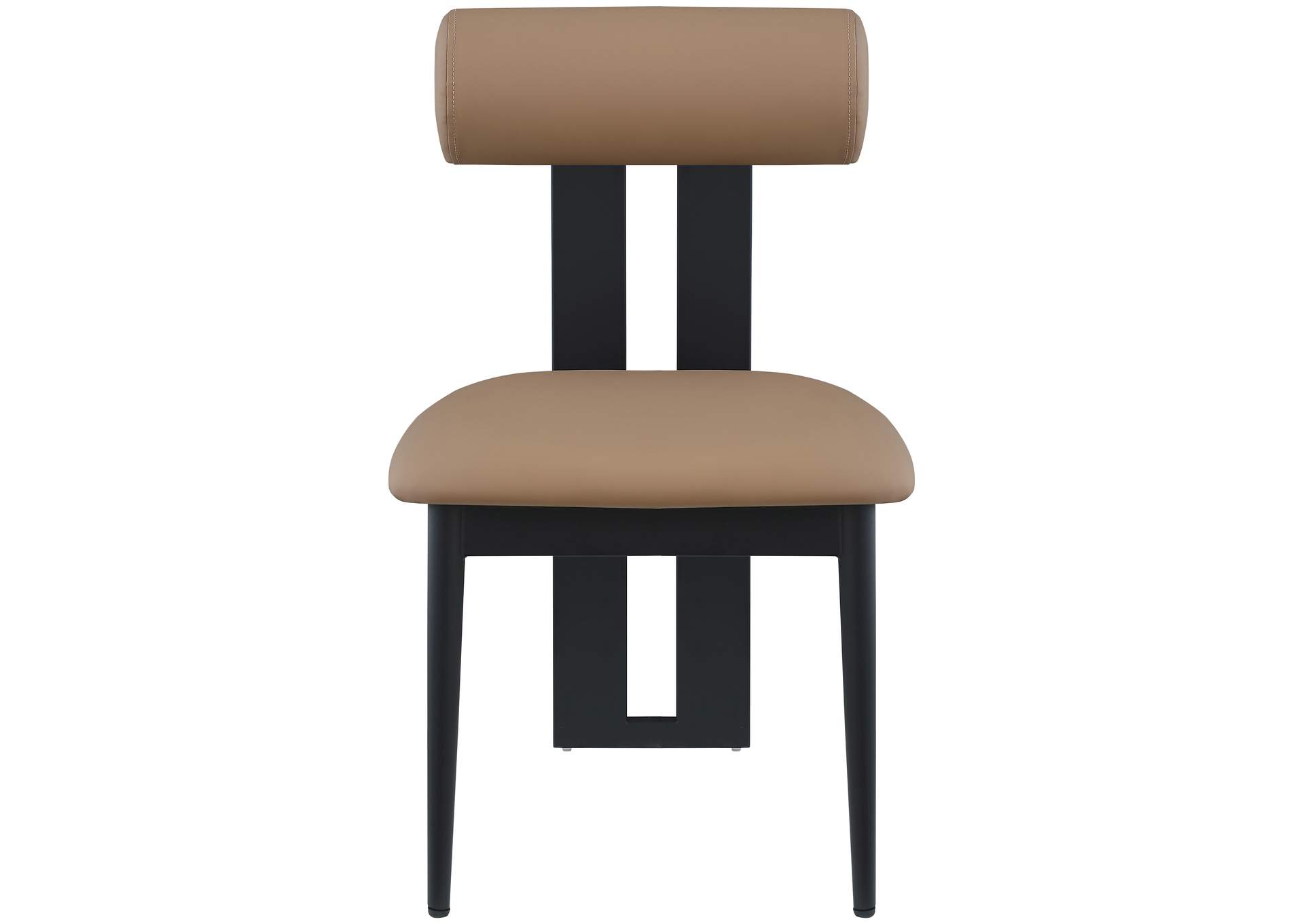 Dario Tan Faux Leather Dining Chair Set of 2,Meridian Furniture