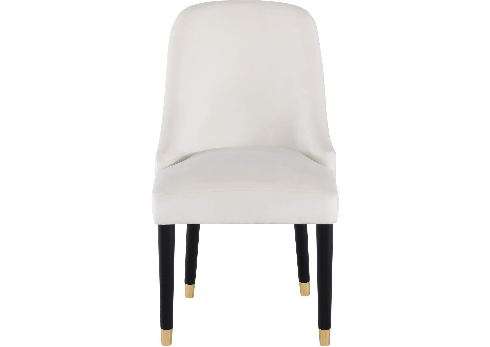 Omni Cream Velvet Dining Chair Set of 2,Meridian Furniture