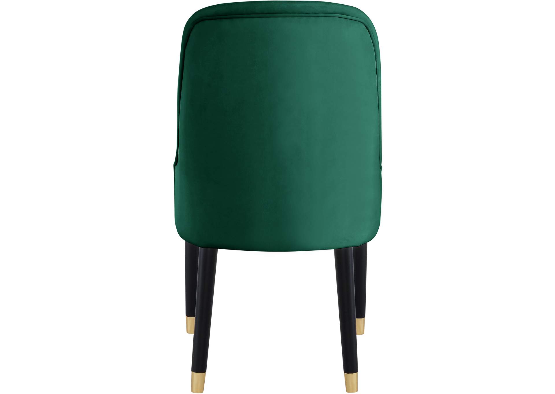 Omni Green Velvet Dining Chair Set of 2,Meridian Furniture