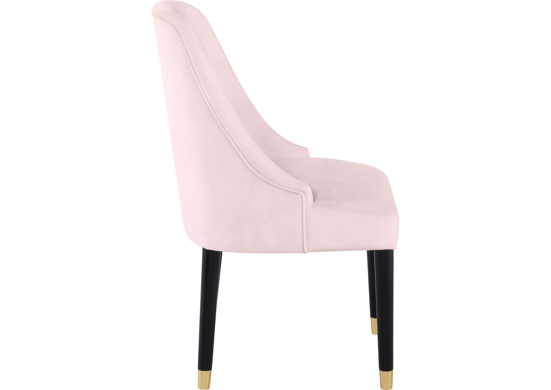 Omni Pink Velvet Dining Chair,Meridian Furniture