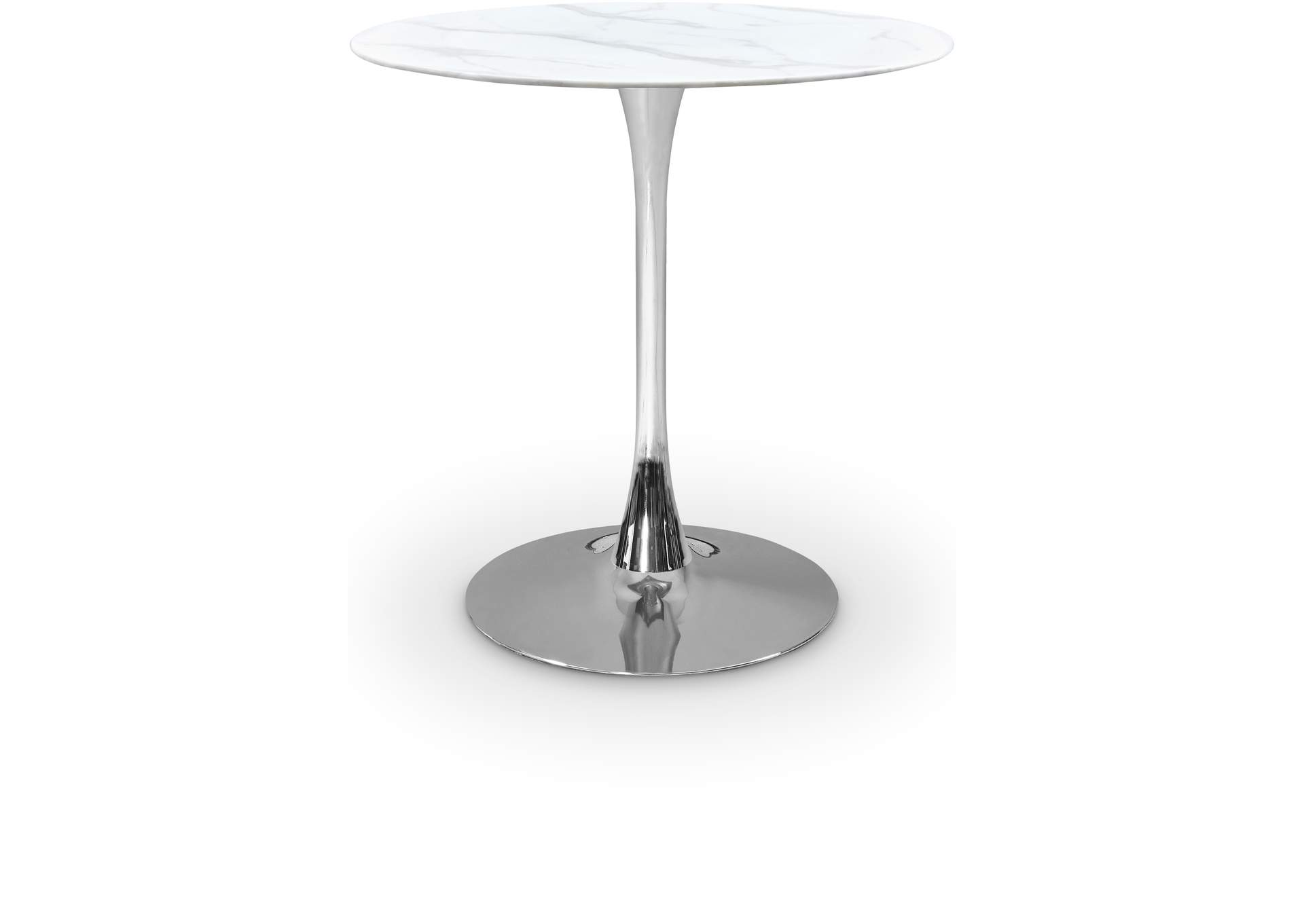 Tulip Chrome Counter Height Table (3 Boxes),Meridian Furniture