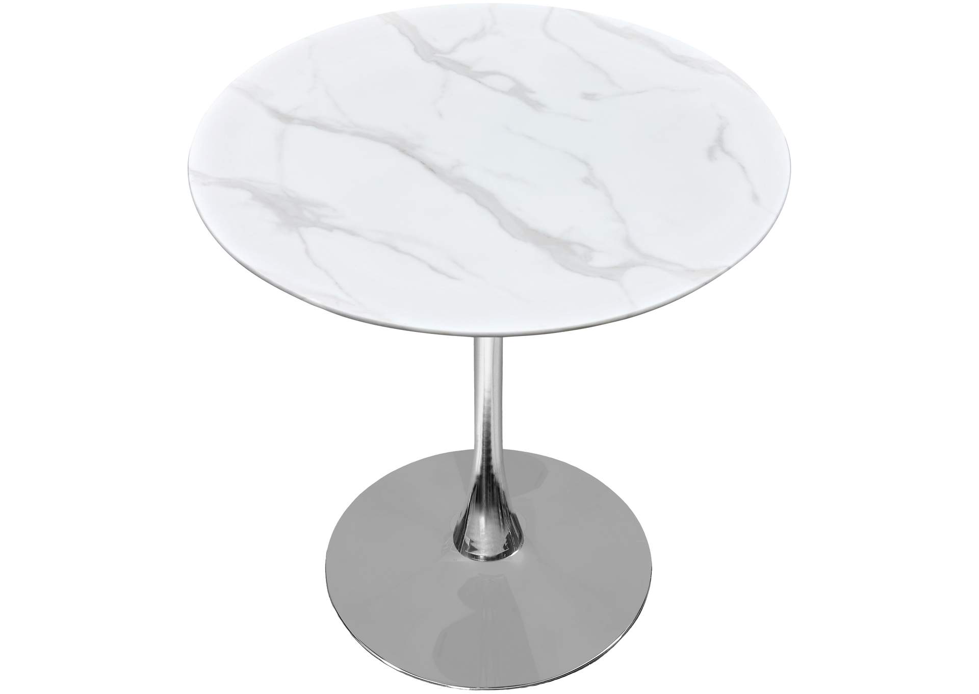 Tulip Chrome Counter Height Table (3 Boxes),Meridian Furniture