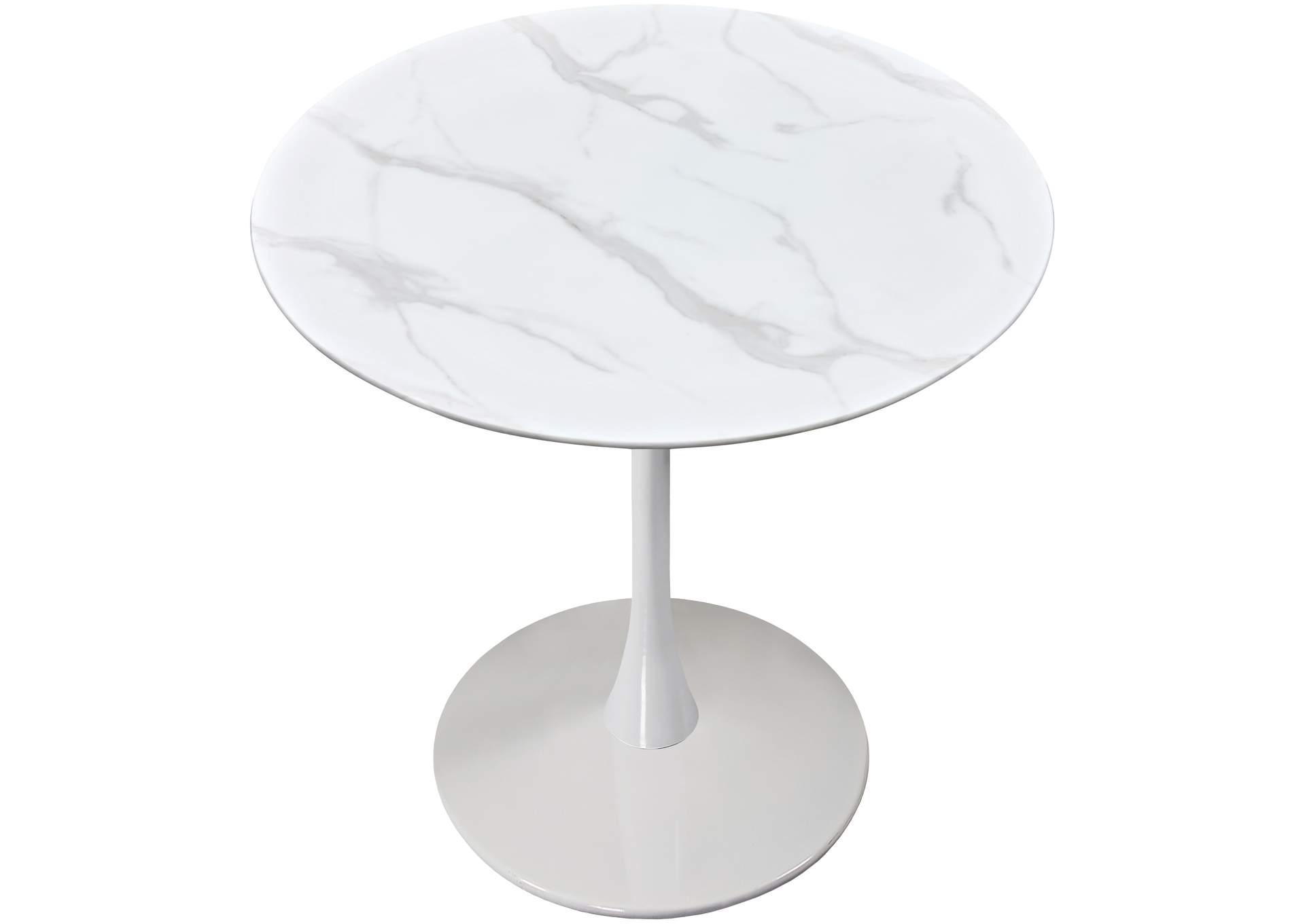 Tulip White Counter Height Table (3 Boxes),Meridian Furniture