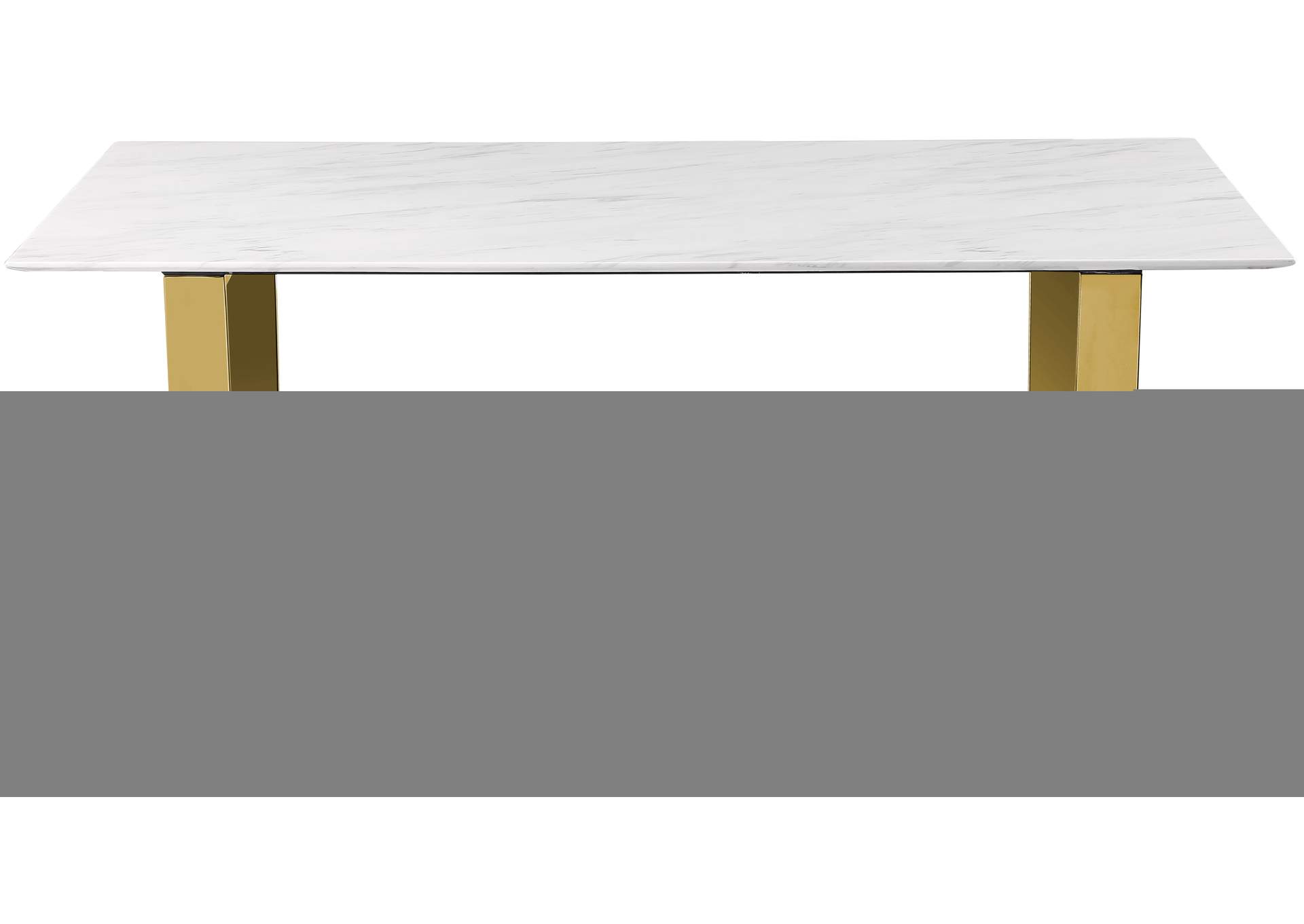 Cameron White Dining Table,Meridian Furniture