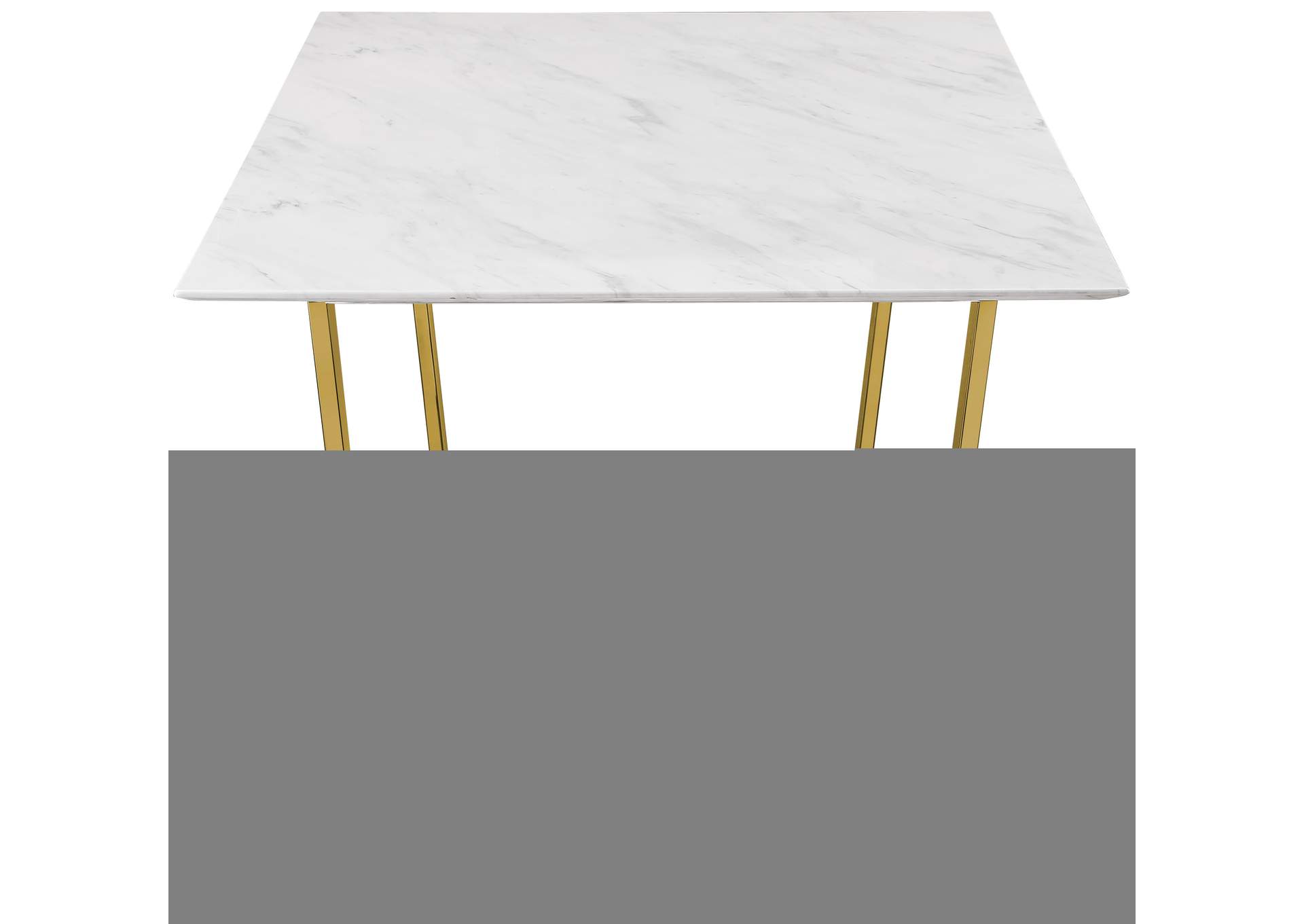 Cameron White Dining Table,Meridian Furniture