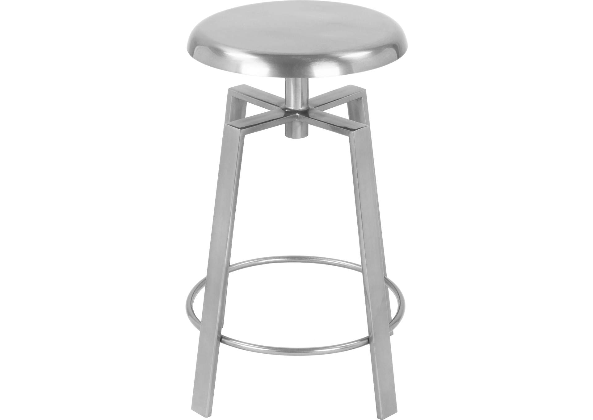 Lang Silver Iron Counter - Bar Stool,Meridian Furniture