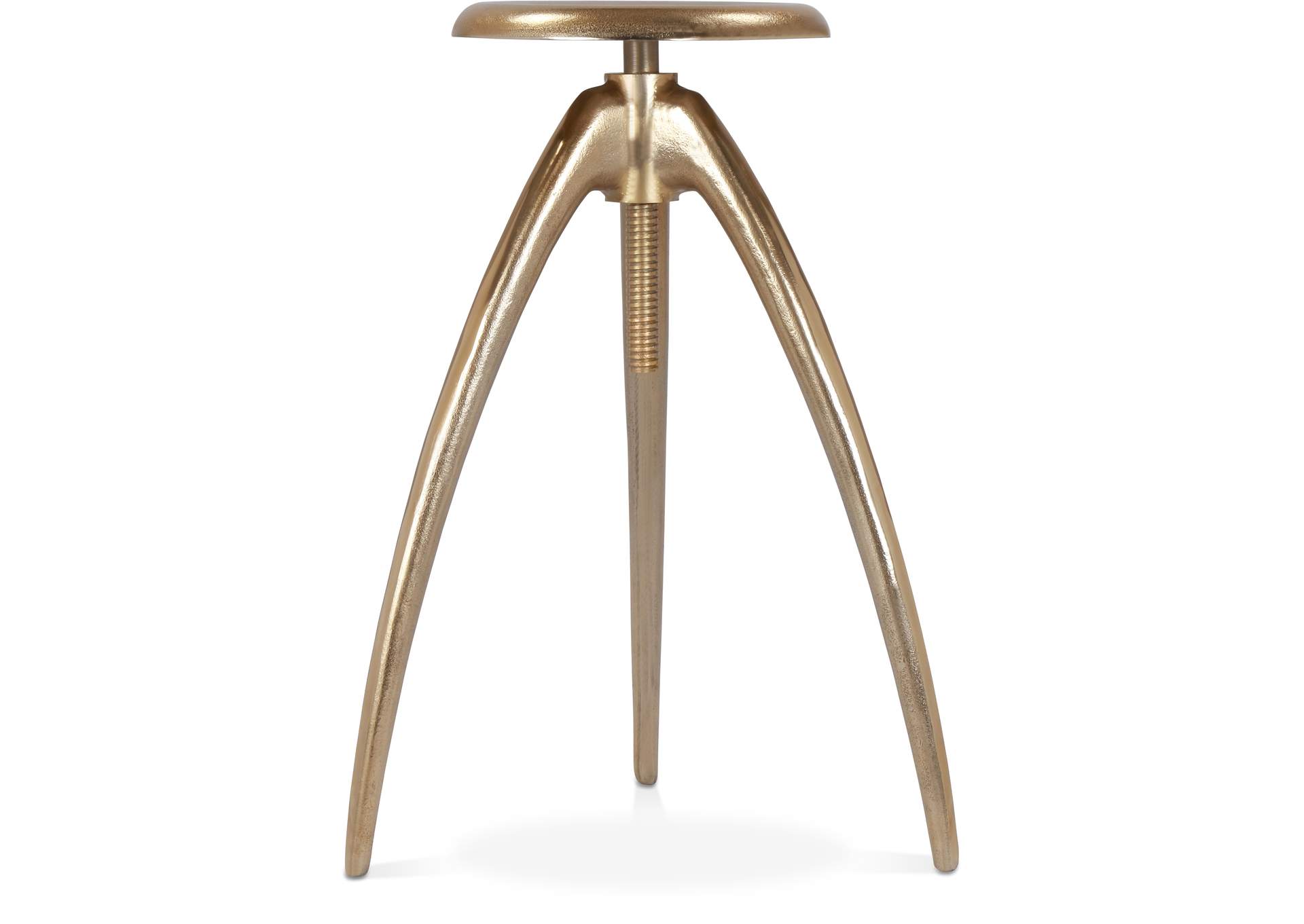 Clara Gold Aluminum Counter - Bar Stool,Meridian Furniture