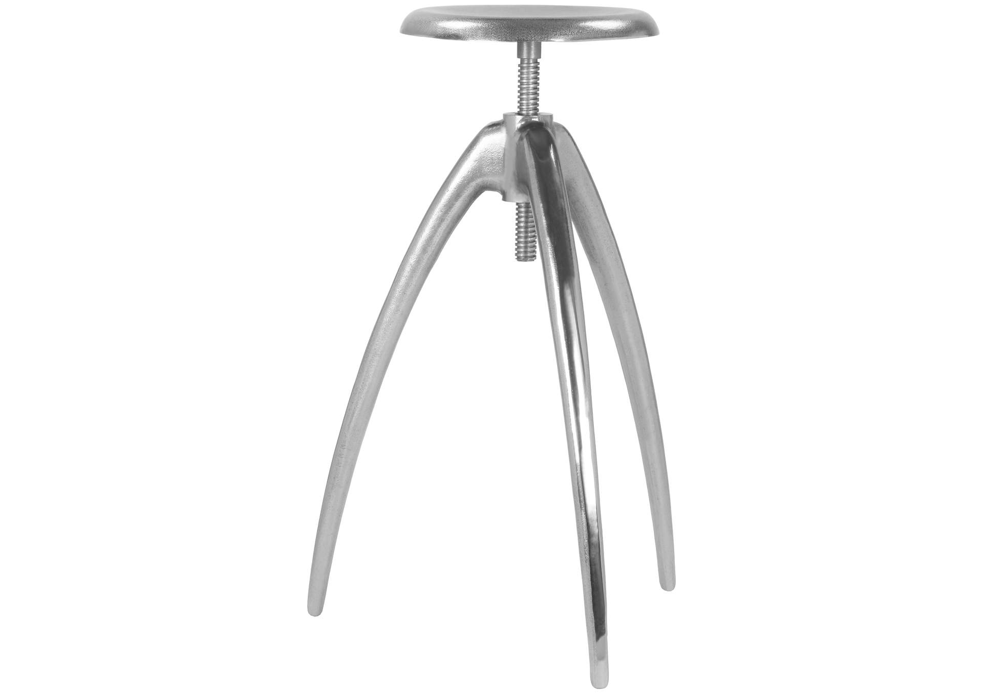 Clara Silver Aluminum Counter - Bar Stool,Meridian Furniture