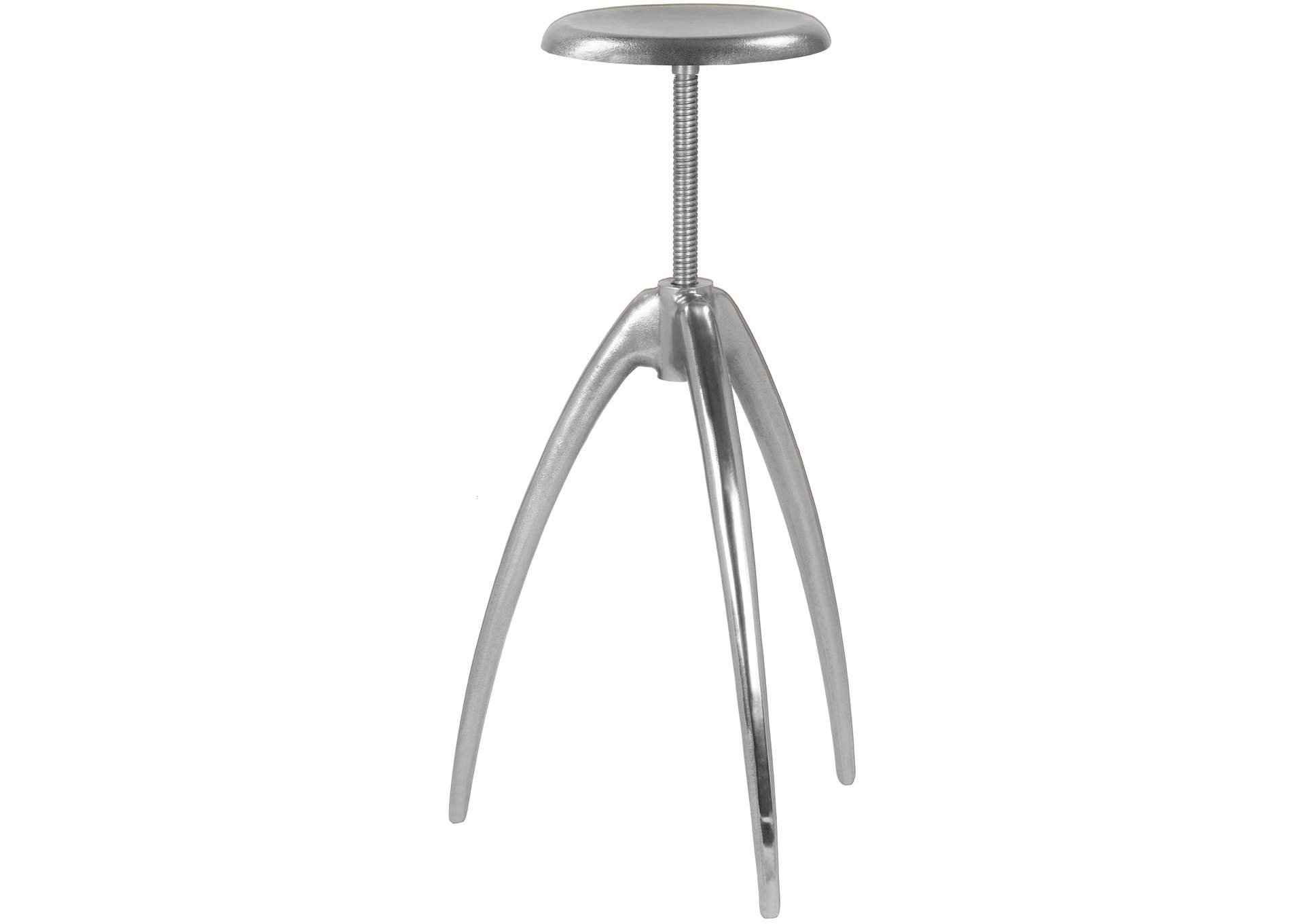 Clara Silver Aluminum Counter - Bar Stool,Meridian Furniture