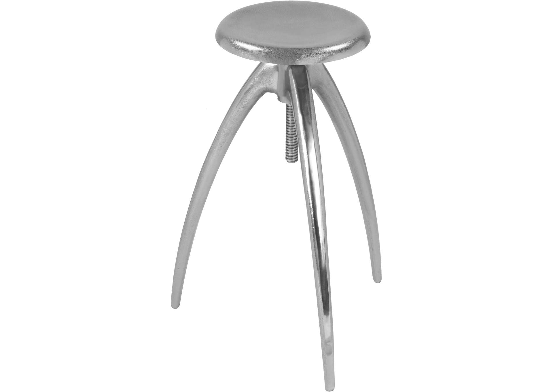 Clara Silver Aluminum Counter - Bar Stool,Meridian Furniture