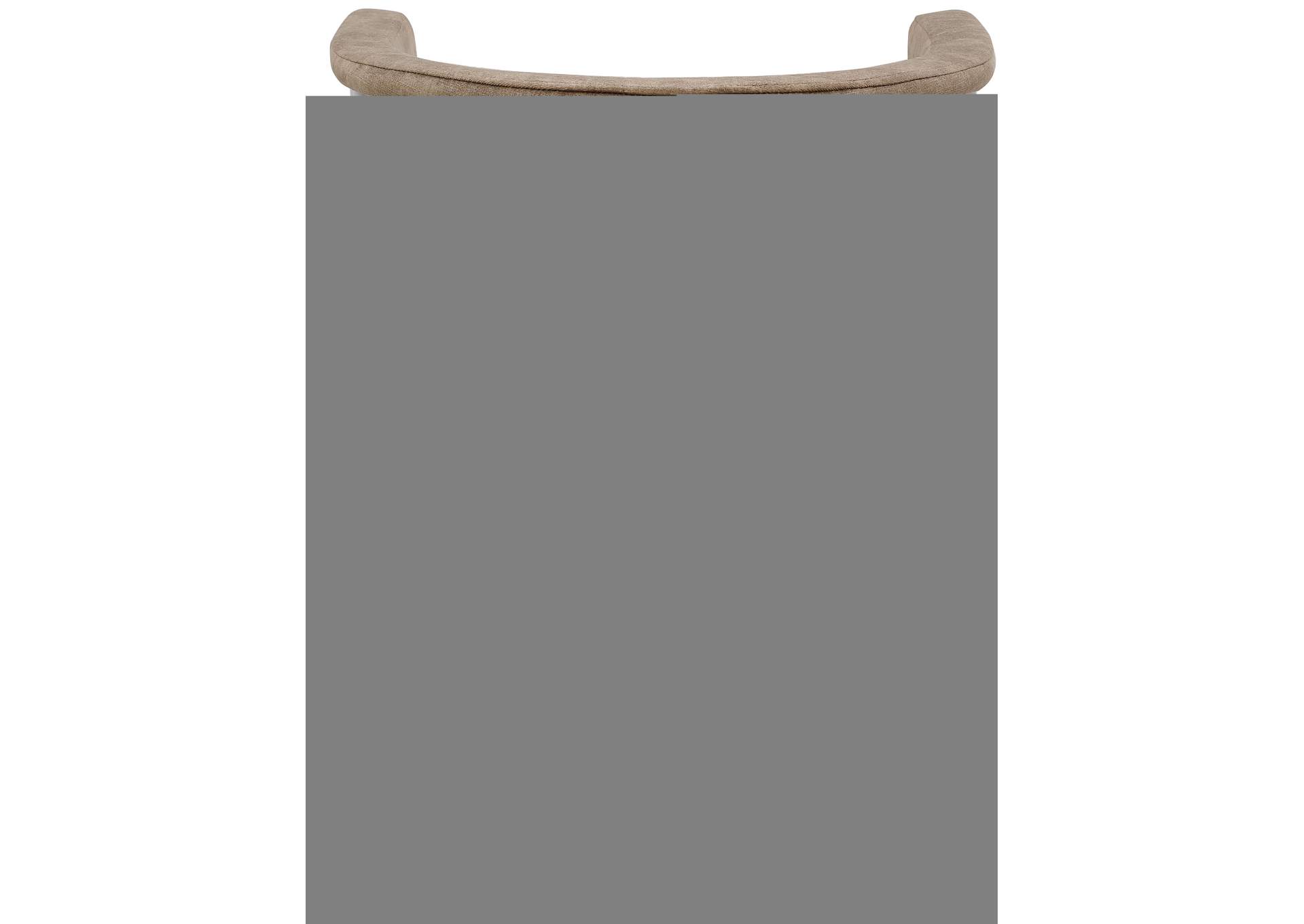 Marcello Brown Velvet Dining Chair Set of 2,Meridian Furniture