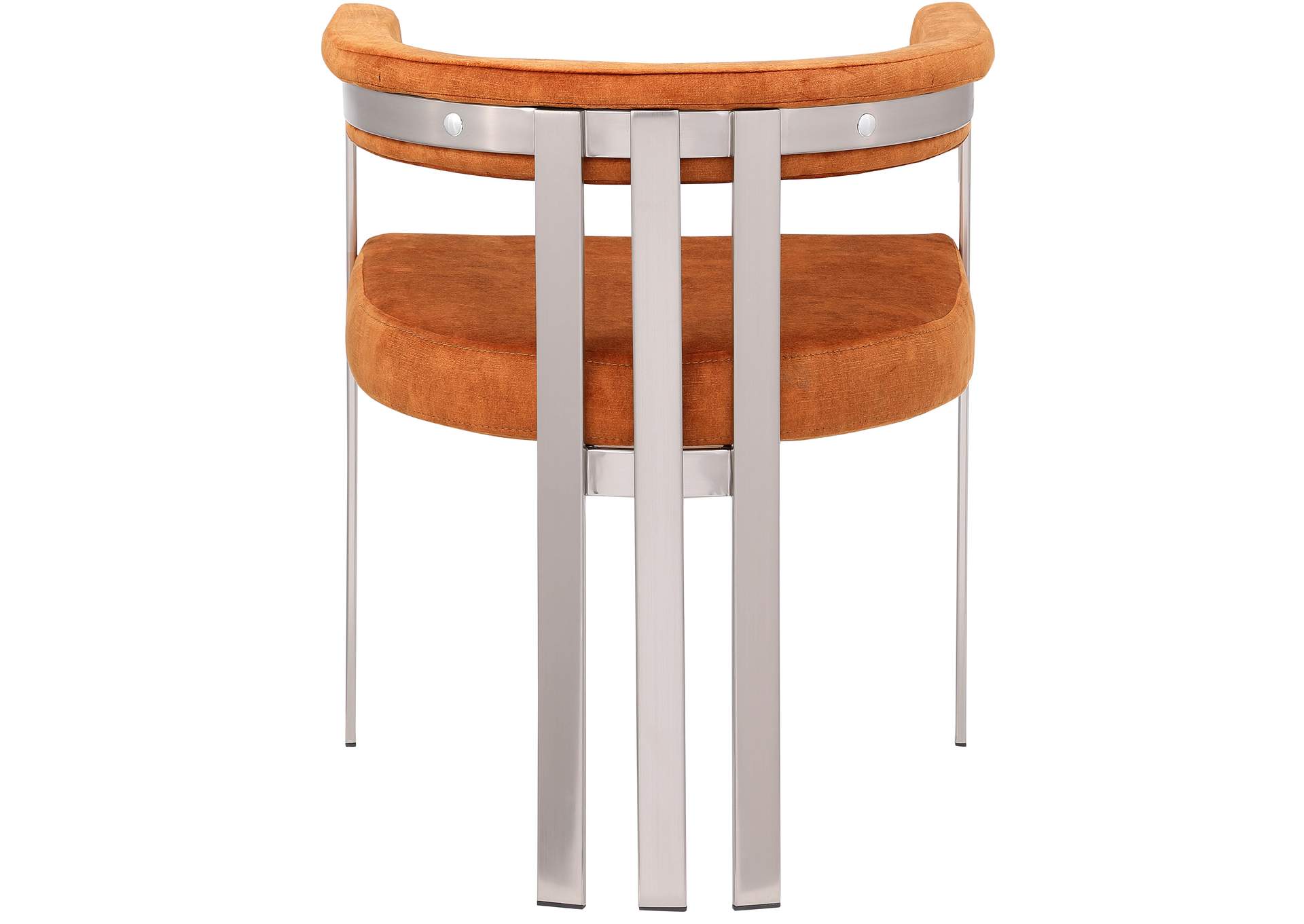 Marcello Cognac Velvet Dining Chair Set of 2,Meridian Furniture