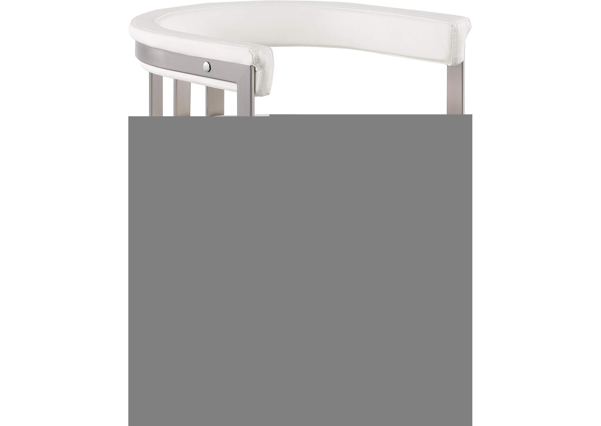 Marcello Cream Faux Leather Dining Chair Set of 2,Meridian Furniture