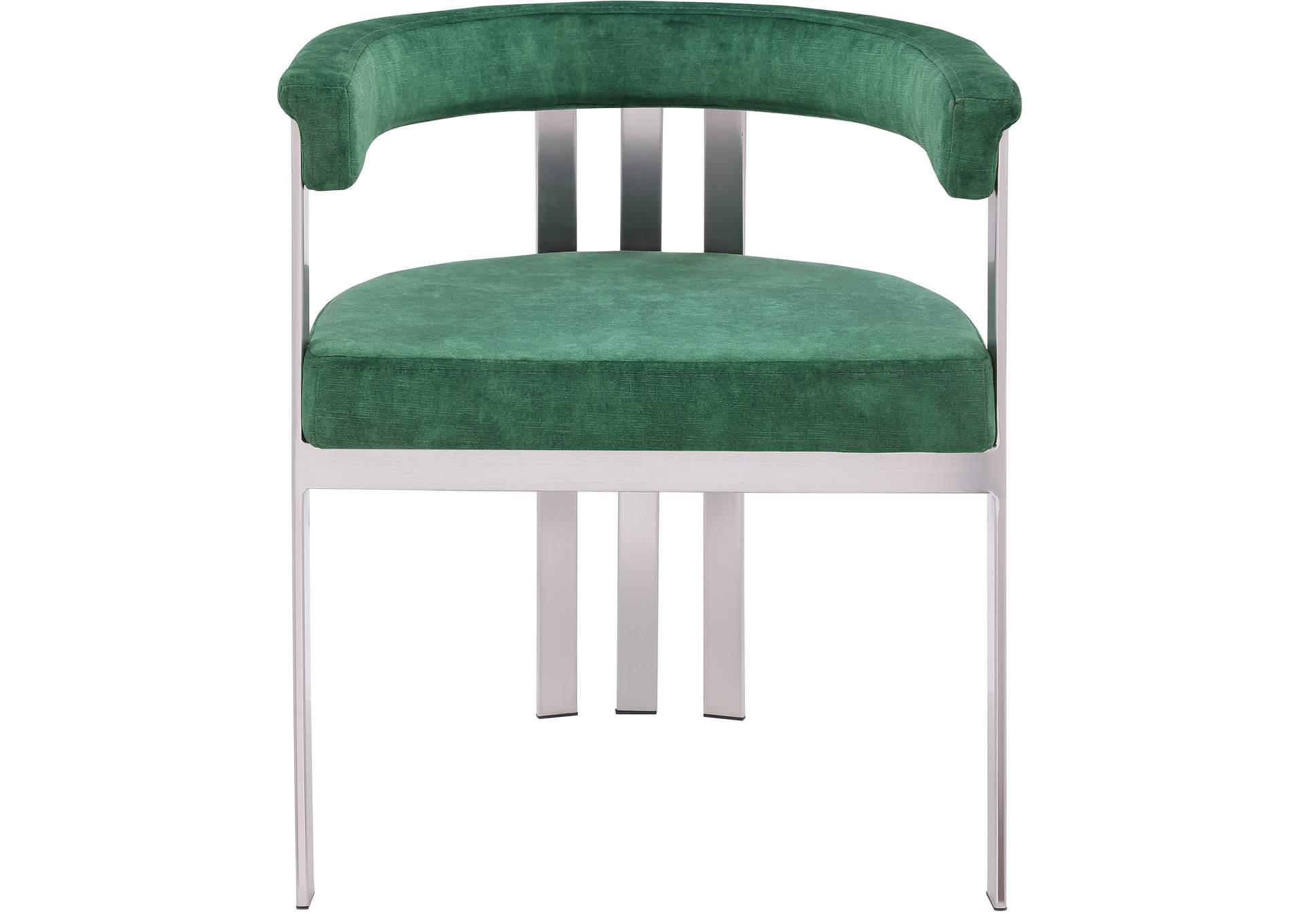 Marcello Green Velvet Dining Chair Set of 2,Meridian Furniture