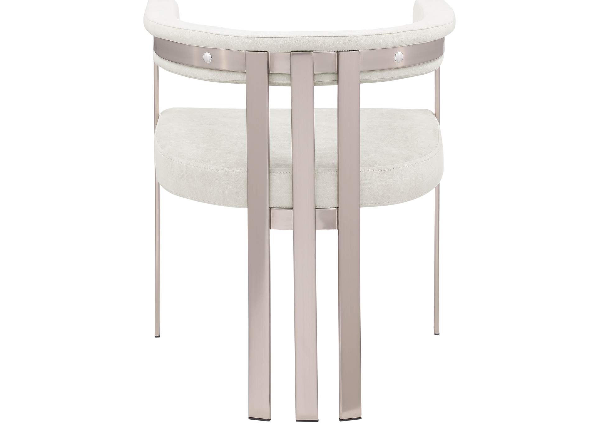 Marcello Stone Velvet Dining Chair Set of 2,Meridian Furniture