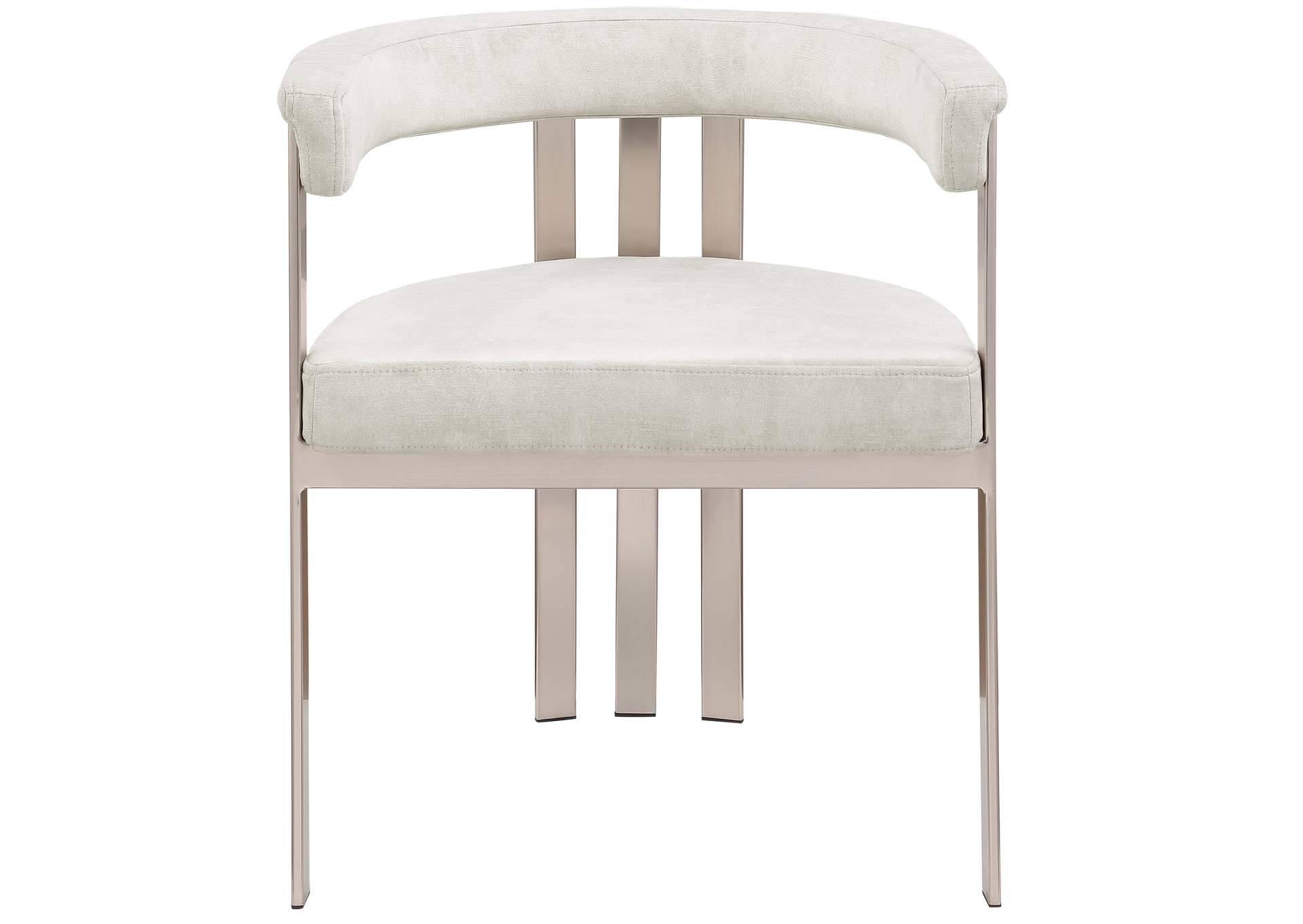 Marcello Stone Velvet Dining Chair Set of 2,Meridian Furniture