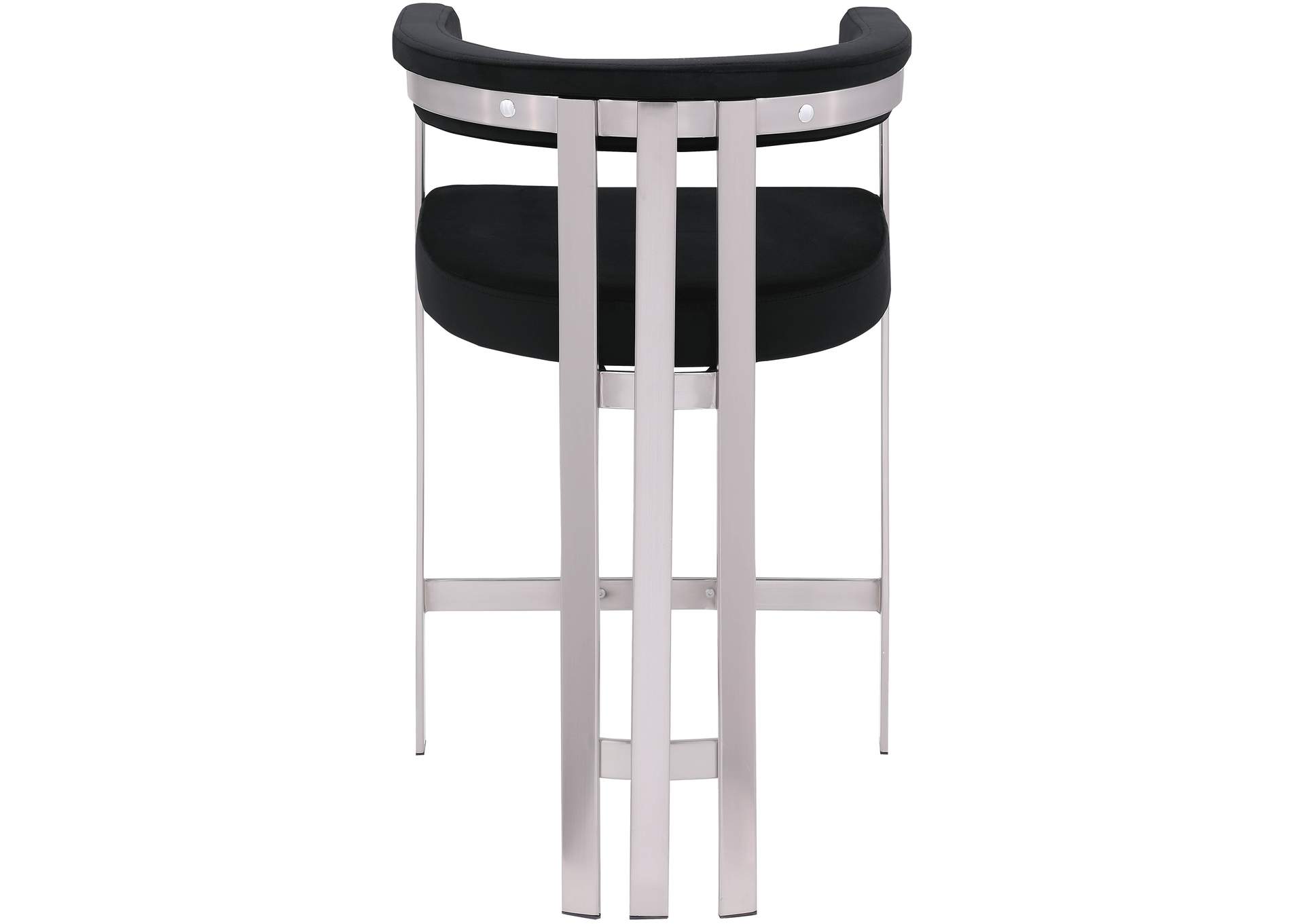 Marcello Black Velvet Counter Stool,Meridian Furniture