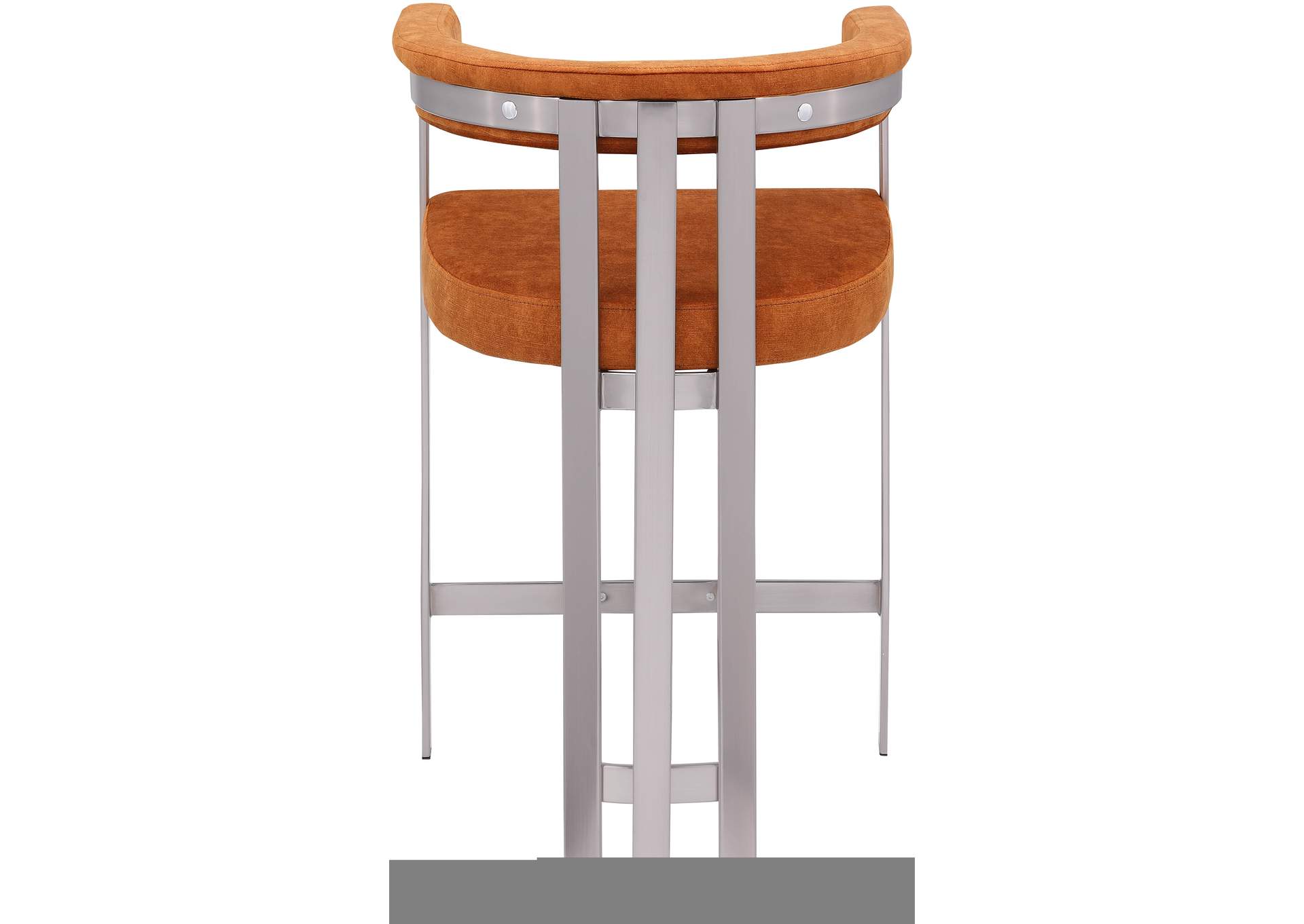 Marcello Cognac Velvet Counter Stool,Meridian Furniture